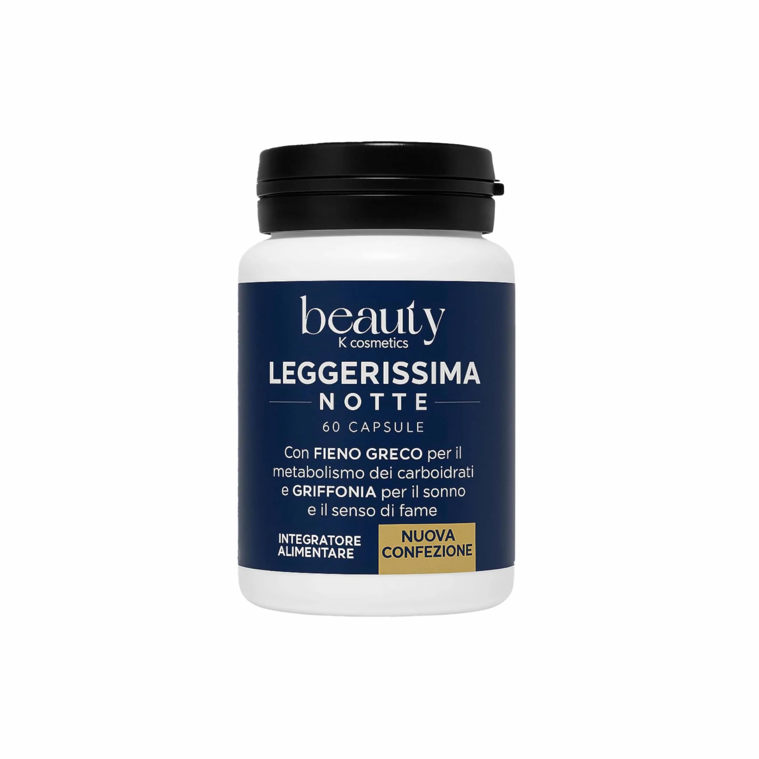 Leggerissima Notte Integratore Alimentare Notturno Capsule Supporto Controllo Peso Benessere Notturno Griffonia Fieno Greco Mate 60 Capsule