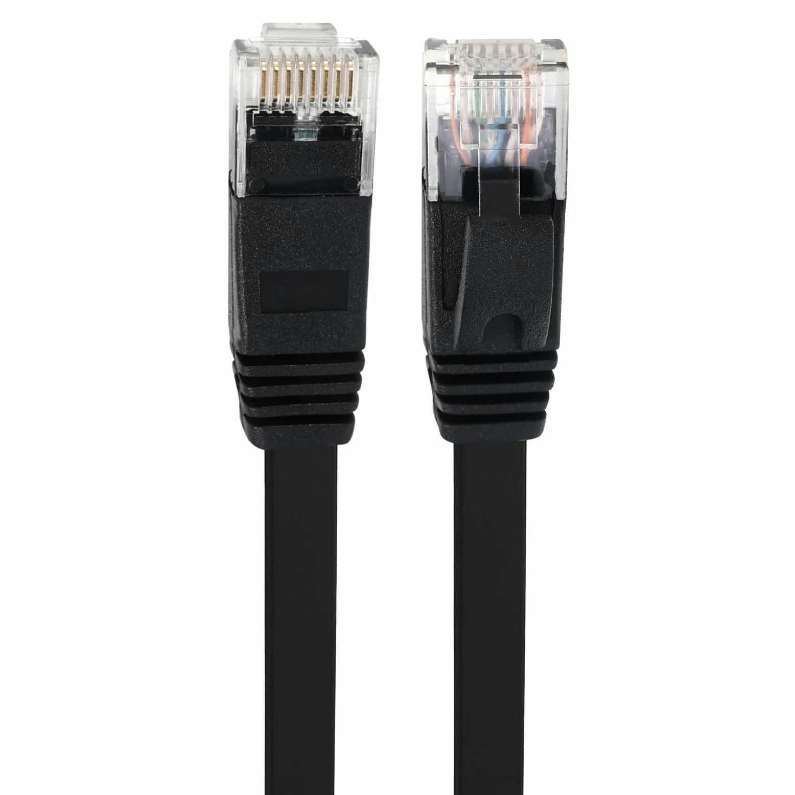 Cavo Ethernet CAT 6A da 30,5 m, cavo di rete UTP piatto, sottile ad alta velocità, 10 Gigabit, cavo per computer con connettori RJ45 antigroviglio, più veloce del cavo Cat6/Cat5e/Cat5
