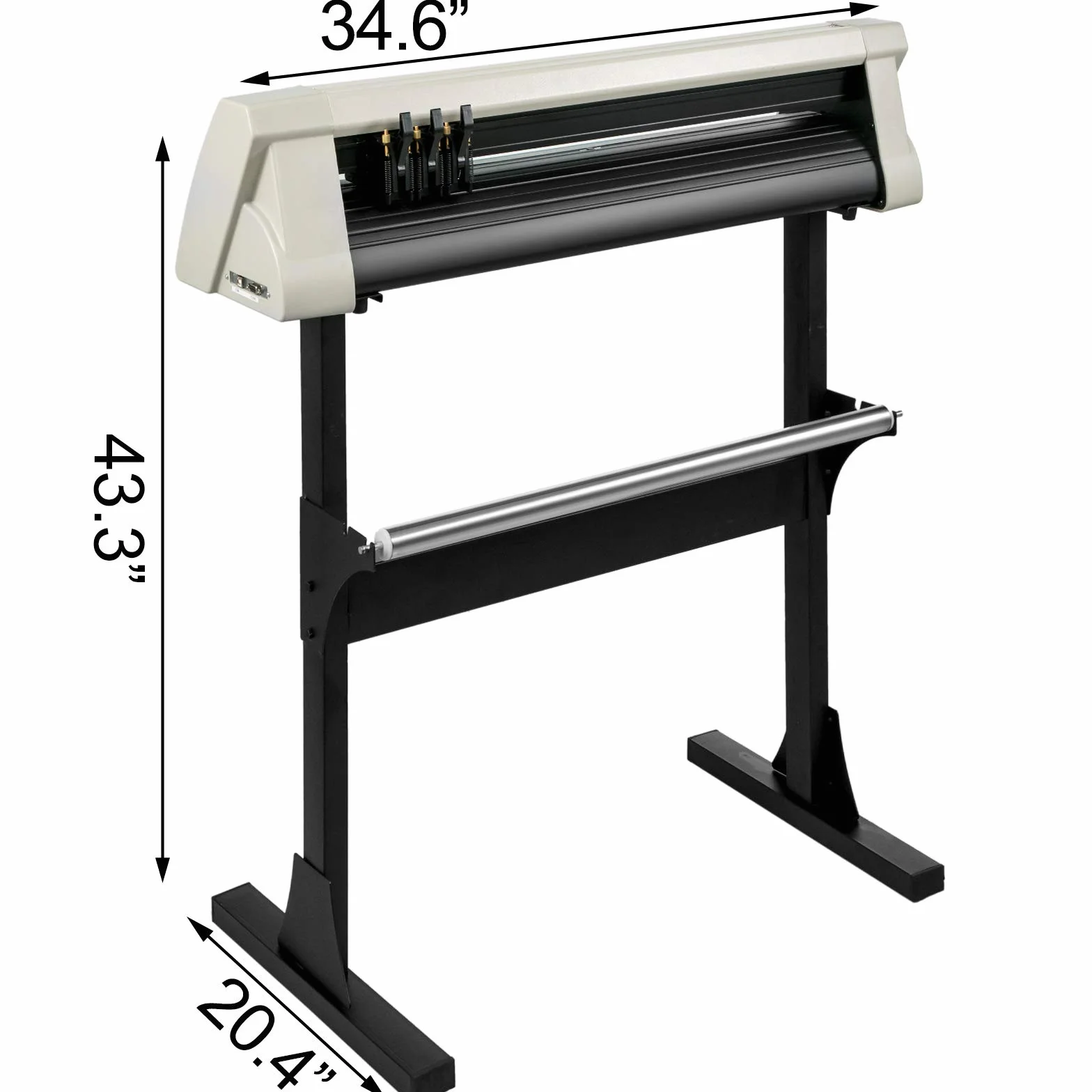 VEVOR Plotter da taglio in vinile, 375 mm, precisione di taglio ± 0,01 mm, compatibile con MAC & Windows, plotter con unità USB, plotter da taglio 8 kg