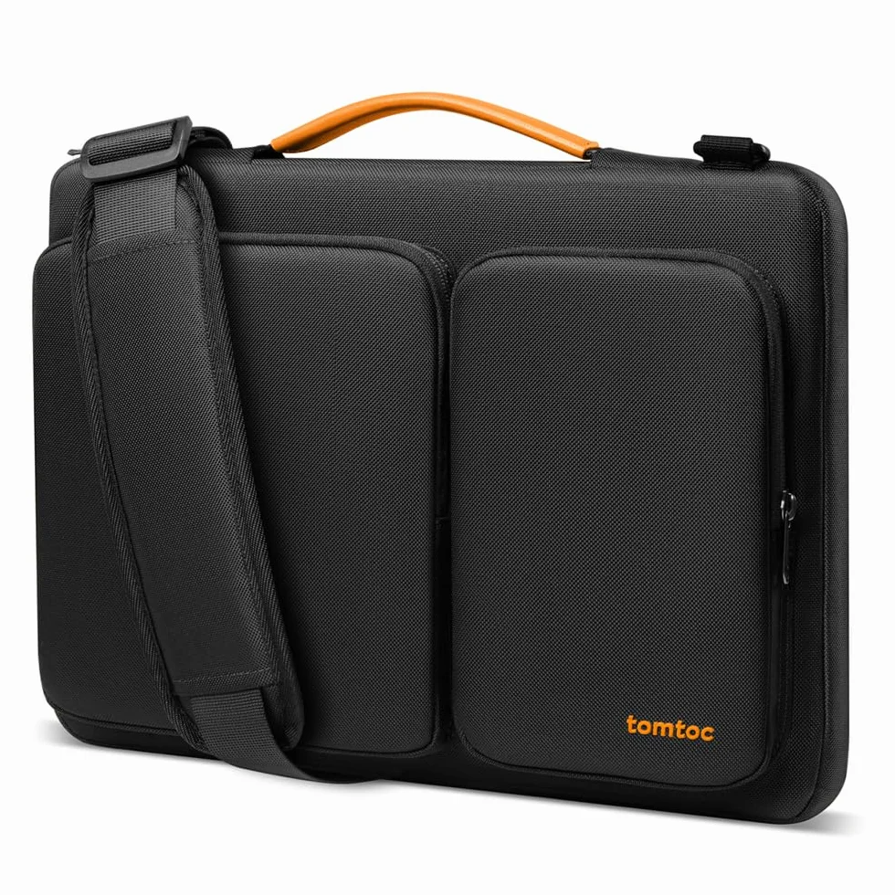 tomtoc 360° Custodia per 15 Pollici Nuovo MacBook Air M5/A3448 (2026), M4 2025, M3/M2, Borsa Business per 15'' Microsoft Surface Laptop 7/6, Dell XPS 15 Plus, MacBook Pro15, Acer HP Chromebook 14