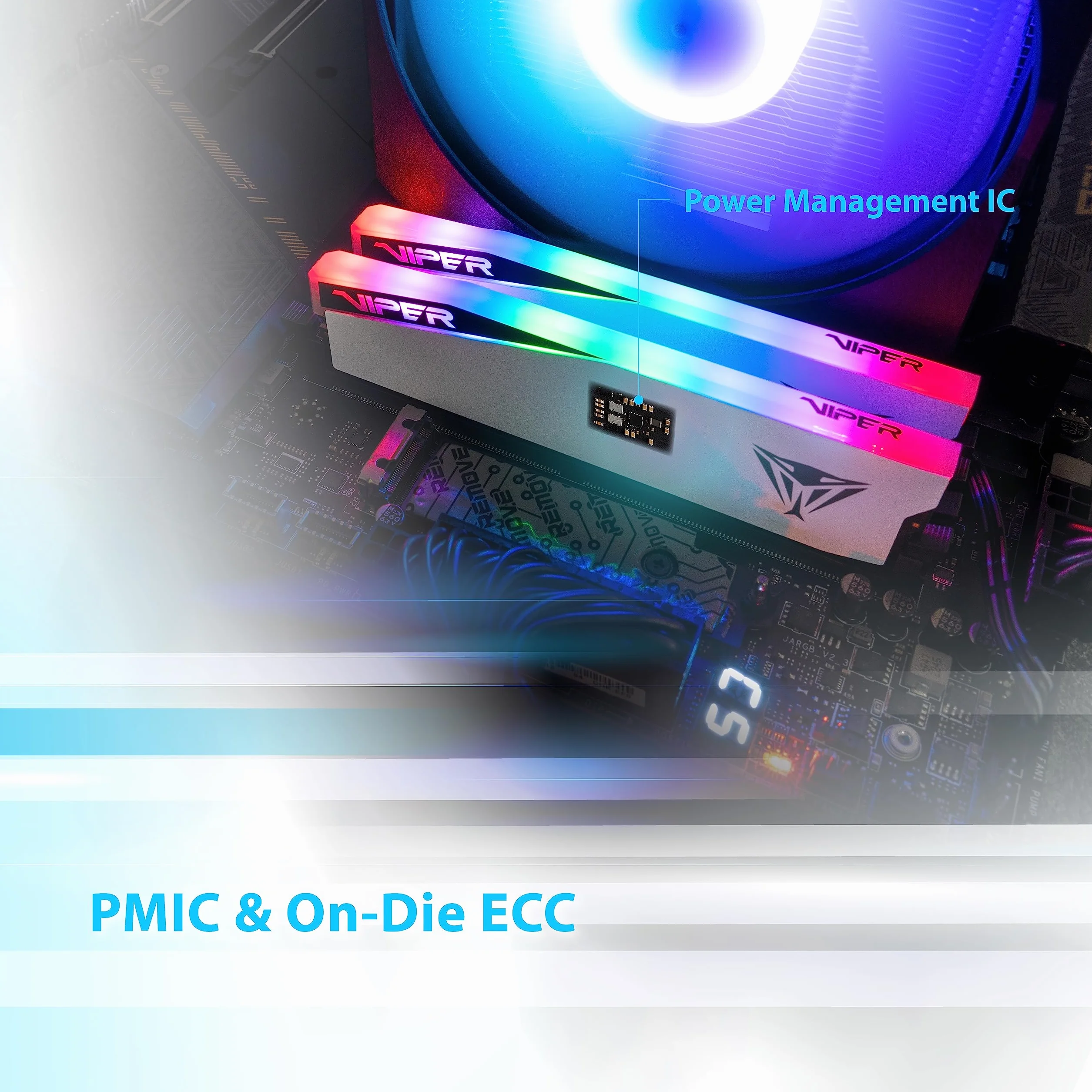 Patriot Viper Elite 5 RGB DDR5 32GB (2 x 16GB) 6000MT/s Kit - PVER532G60C30KW