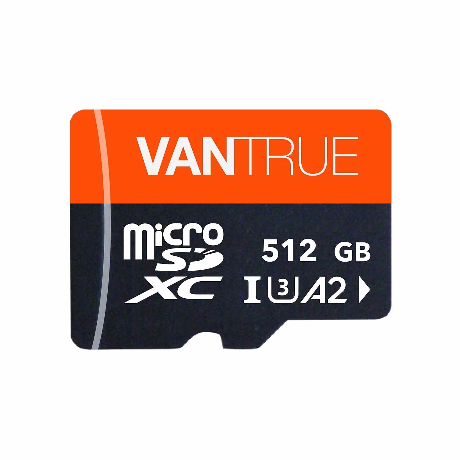 VANTRUE 512GB Scheda di memoria microSD, UHS-I U3 4 K, con adattatore, compatibile con Dashcam, smartphone, tablet, Action Camera e telecamera di sorveglianza (512G)