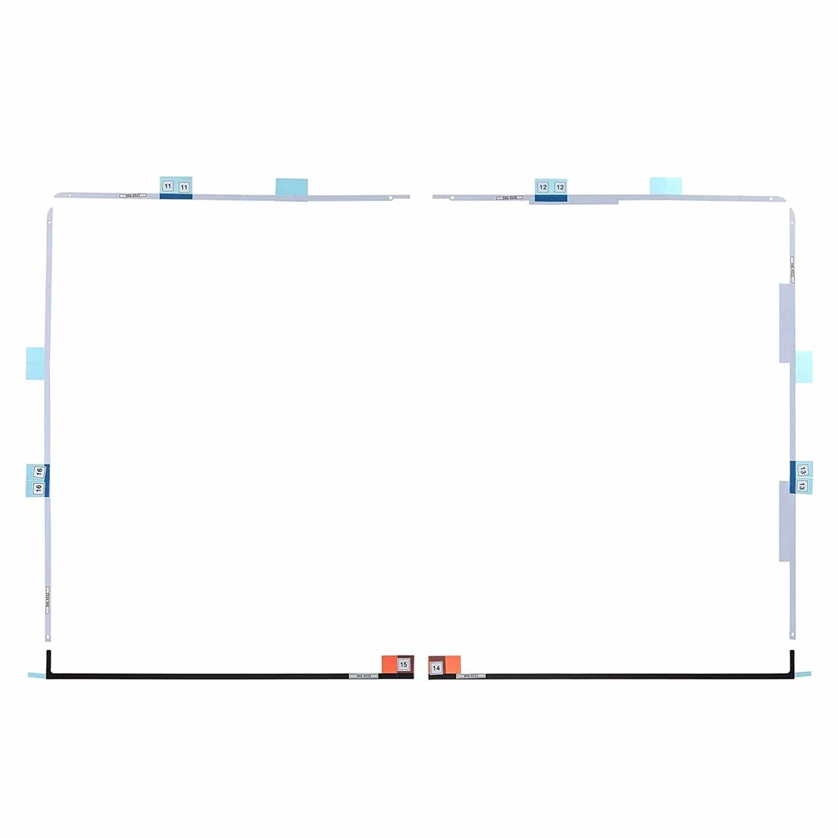 (076-1444) LCD Display Screen Strisce Adesive Nastro Compatibile per iMac 27" A1419 (fine 2012- metà 2017)