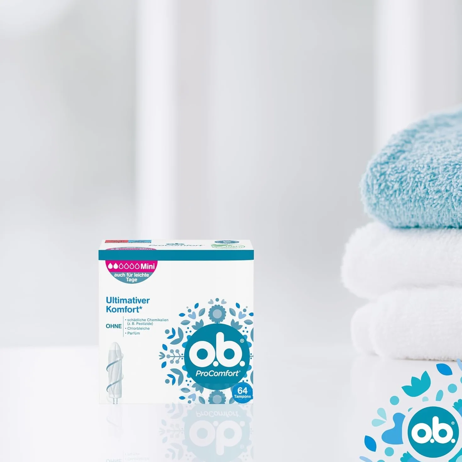 o.b. ProComfort Mini tamponi Dynamic Fit SilkTouch 64 szt.