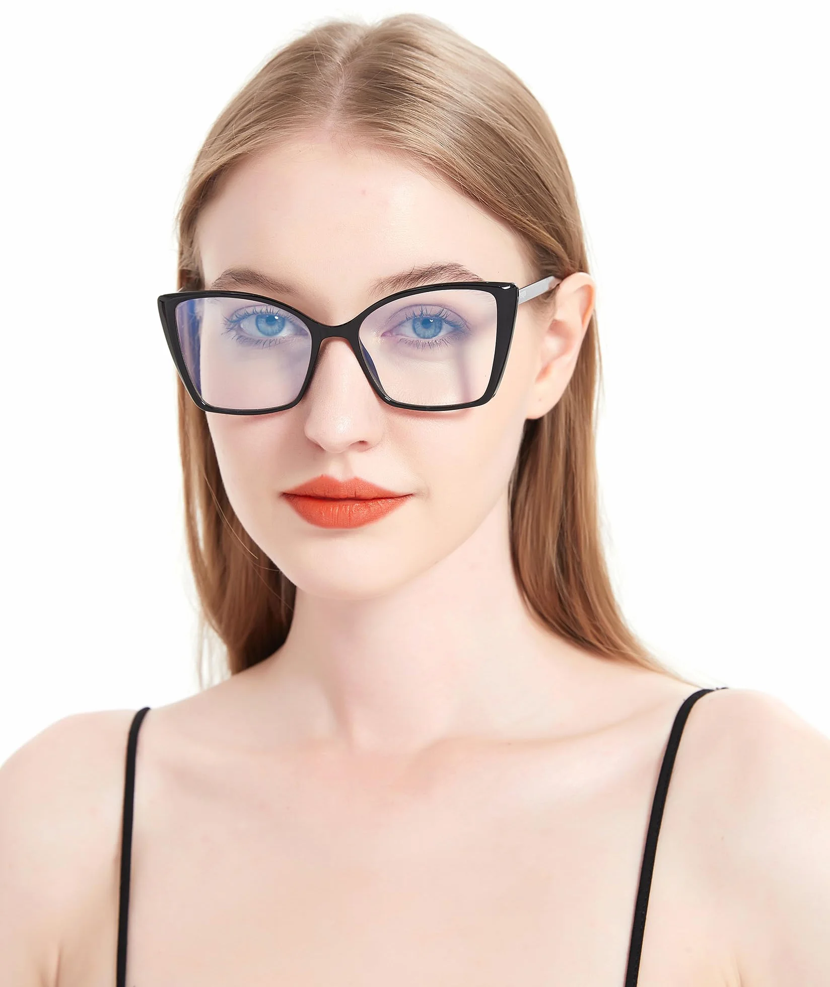 Occhiali Anti Luce Blu Donne Cat Eye Oversize Computer Gaming RF6204
