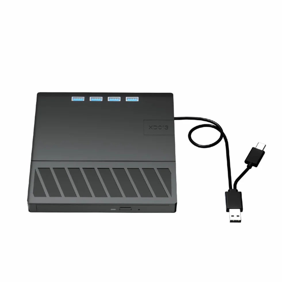Lettore unità CD/DVD/VCD esterne, unità CD/DVD esterna USB 3.0 e tipo C per PC, lettore Blu Ray DVD/CD/BD portatile, unità Bluray ottica 3D compatibile con Windows XP/7/8/10/11