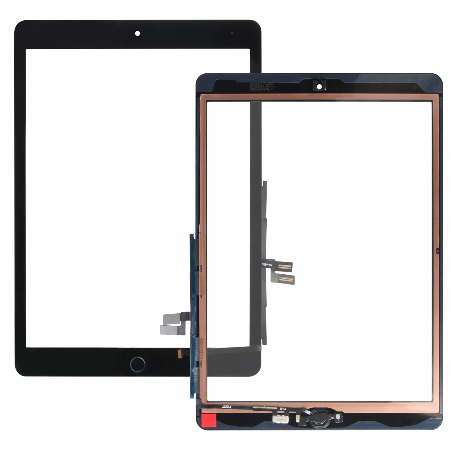 Atwist Schermo per iPad 10.2 9th 2021 Generazione Touchscreen, Schermo per a2602 Touch Screen Digitizer Vetro Sostituzione A2602 A2603 A2604 A2605(con Home Buttone,Non LCD) (Nero)