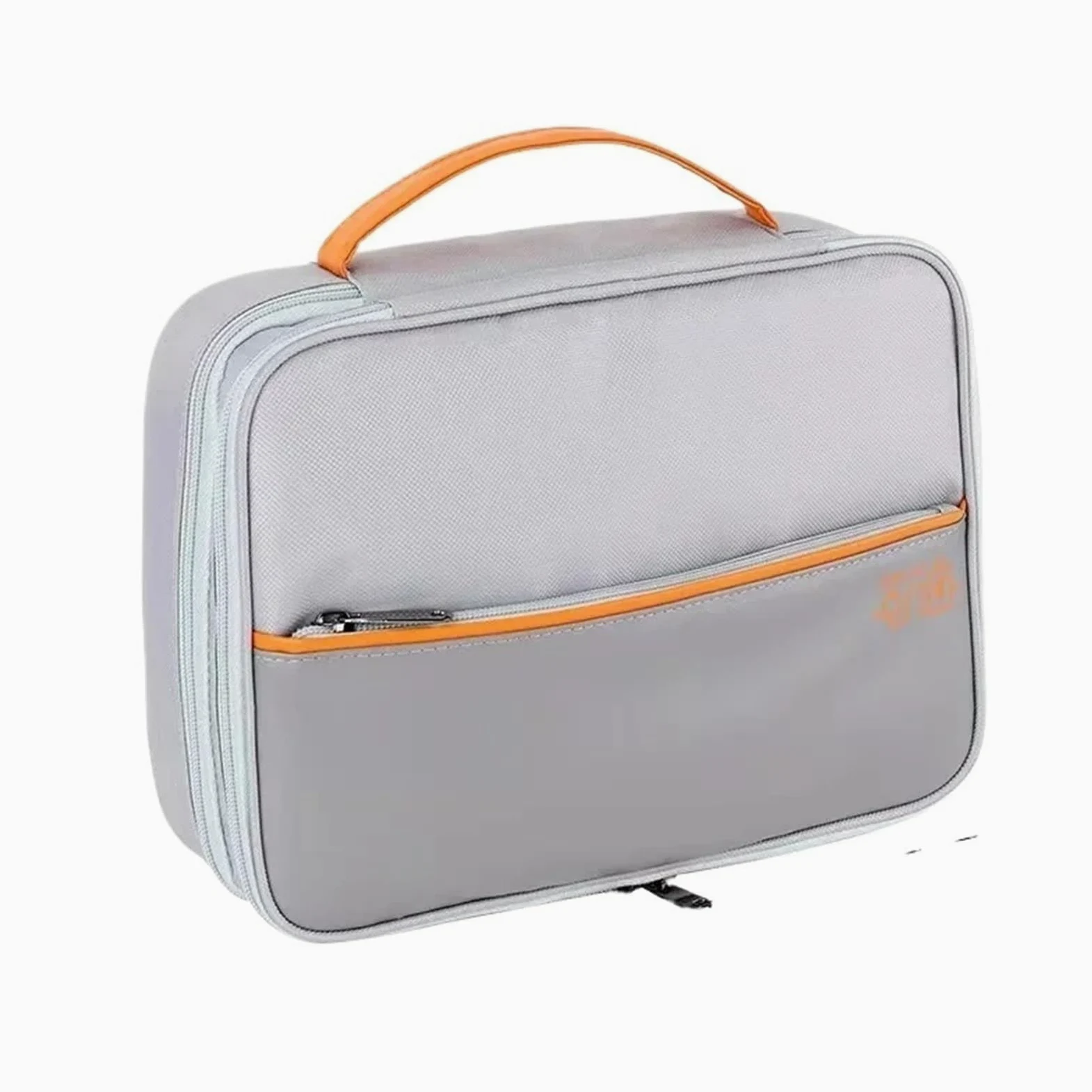 Borsa Organizer Per Cavi Custodia for cavo dati portatile da 2 pezzi Caricatore USB digitale Cavo for auricolari Scatola for organizzatore for banca di potere(Gray-L)