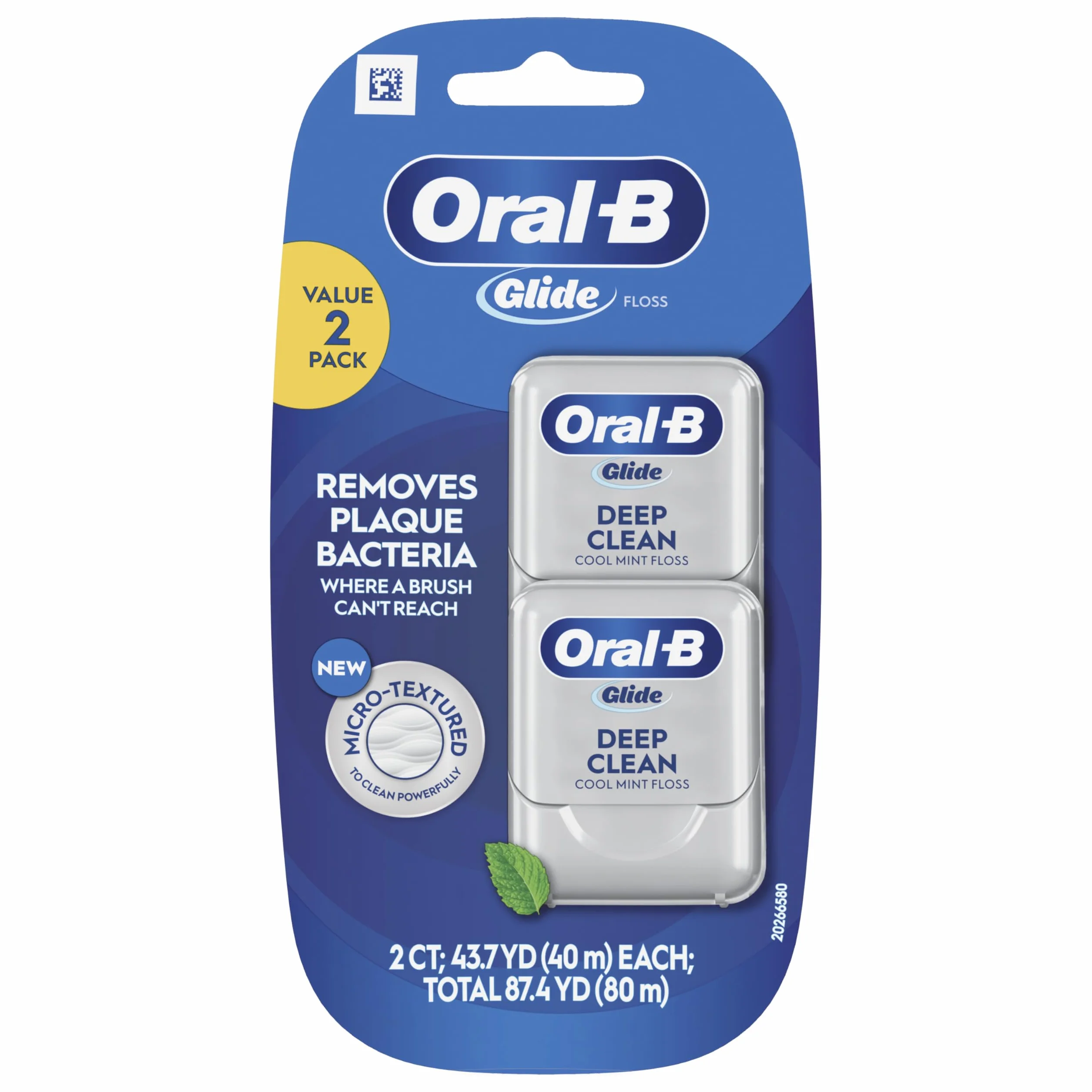Oral-B Glide Pro-Health Deep Clean Filo Interdentale Menta Fredda 40 m Confezione da 2