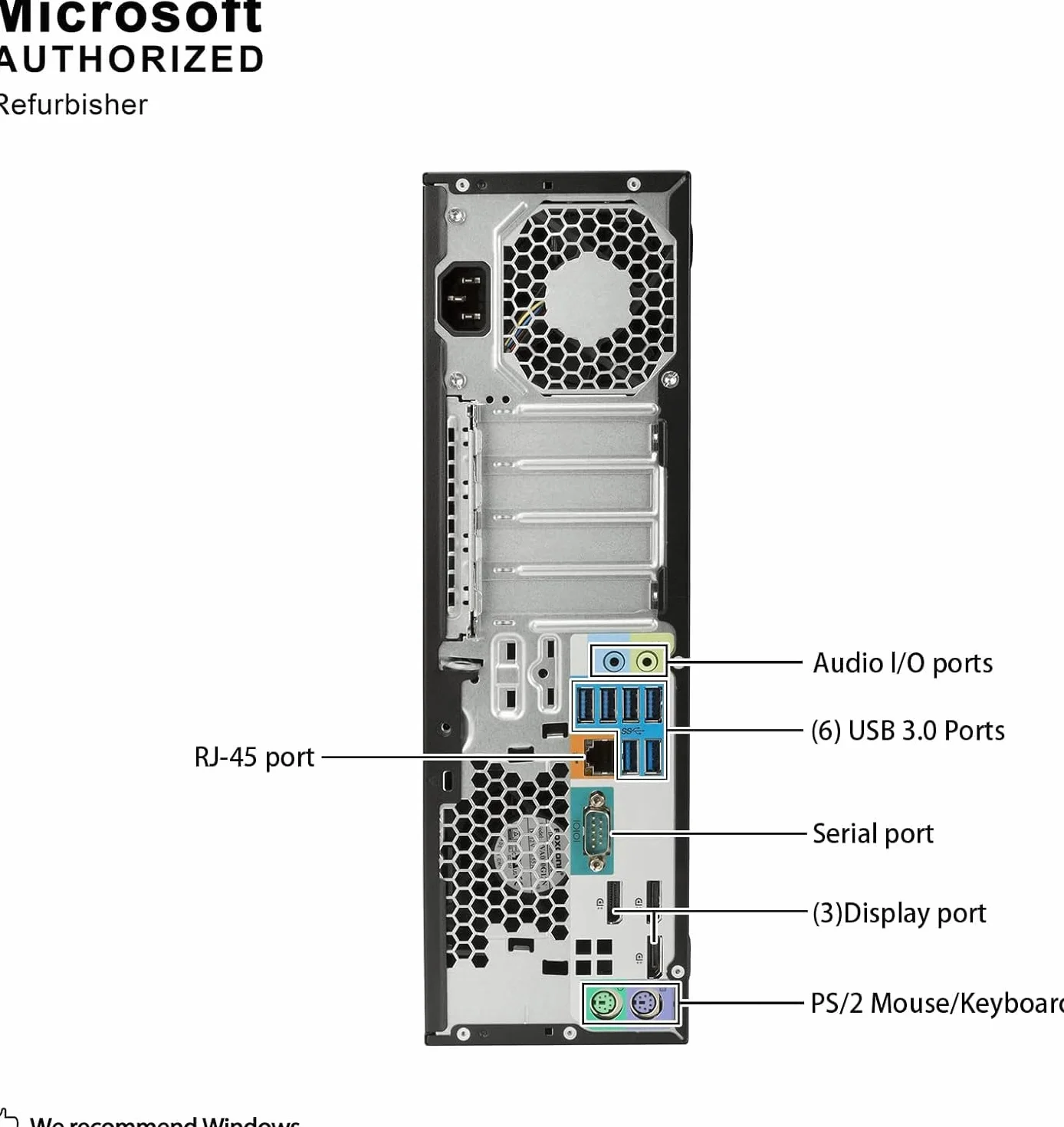 HP Z240 SFF Workstation Desktop PC Intel Xeon E3-1230 v5 8 GB RAM 256 GB SSD WiFi Bluetooth Windows 11 Pro (ricondizionato)