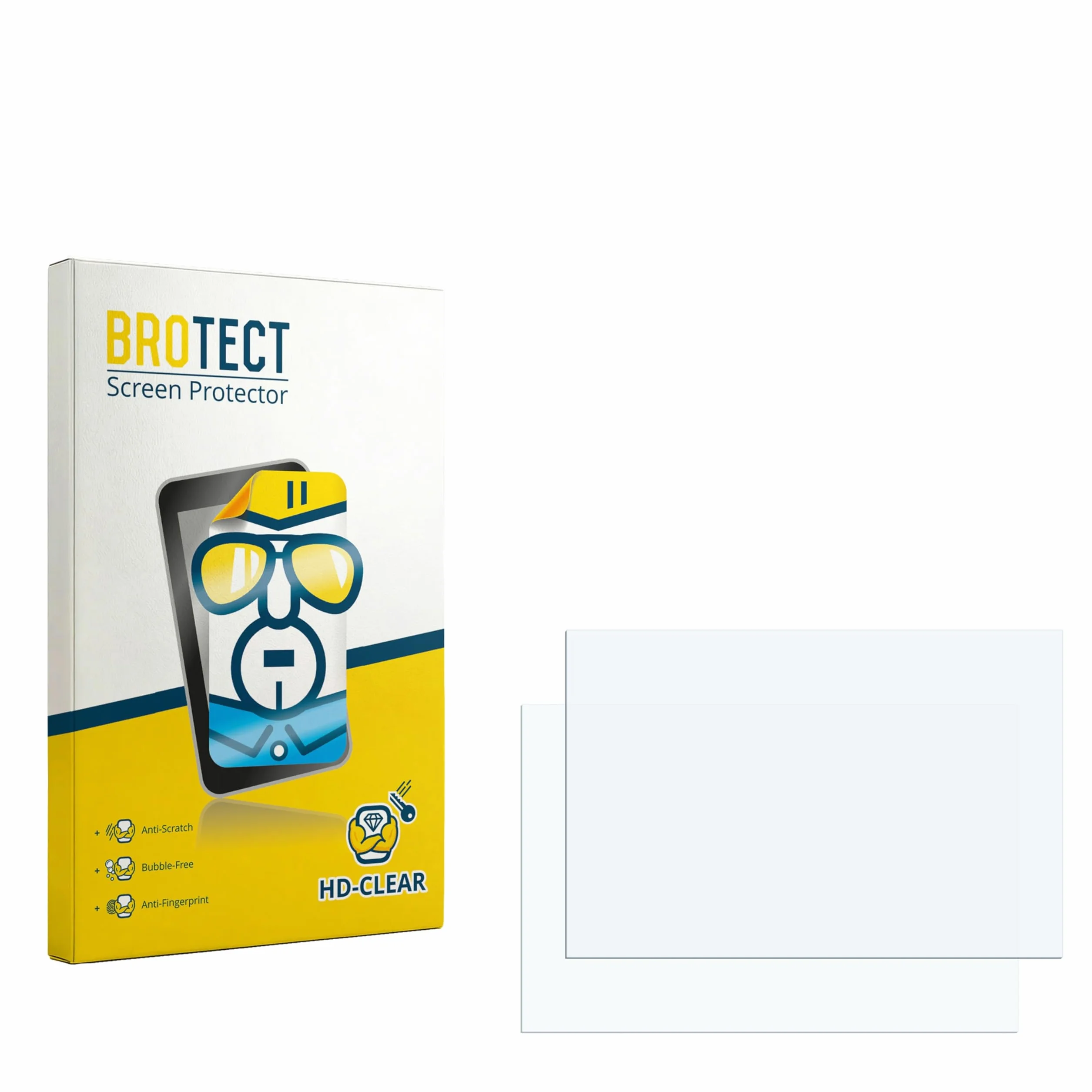 brotect 13.5" Pellicola Protettiva per PC touch panel con 13,5 Pollici (34.29 cm) [285 x 190 mm, 3:2] (2 Pezzi) Trasparente Anti-Impronte