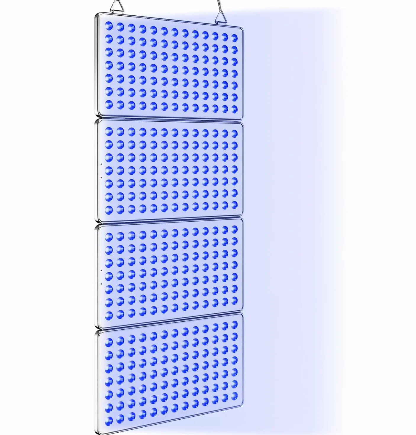 Lampada Abbronzante Viso 48W 384 LED Pieghevole Solarium Protezione Occhi Grigio