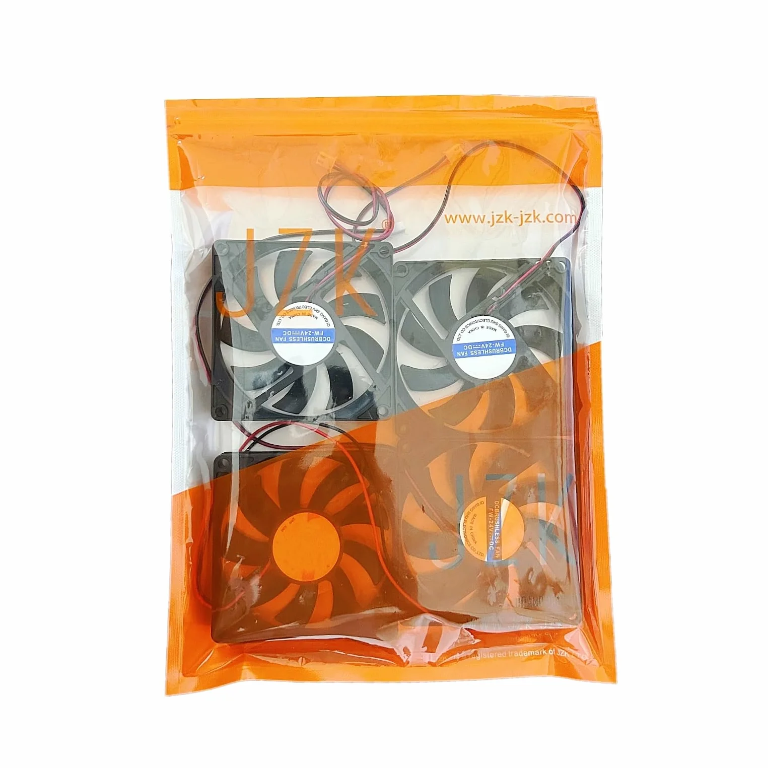 JZK 4 pezzi 80x80x15 mm 2 pin DC 24 V mini ventola di raffreddamento silenziosa con fili, 8015 piccola ventola di raffreddamento 80 mm, 8cm 24 V ventola DC brushless, ventola per stampante 3D