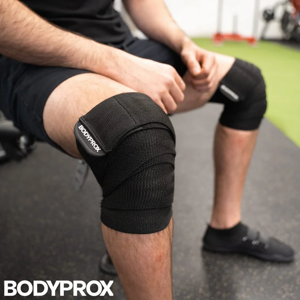 Bodyprox Ginocchiera per squat, sollevamento pesi, powerlifting, leg press e cross training