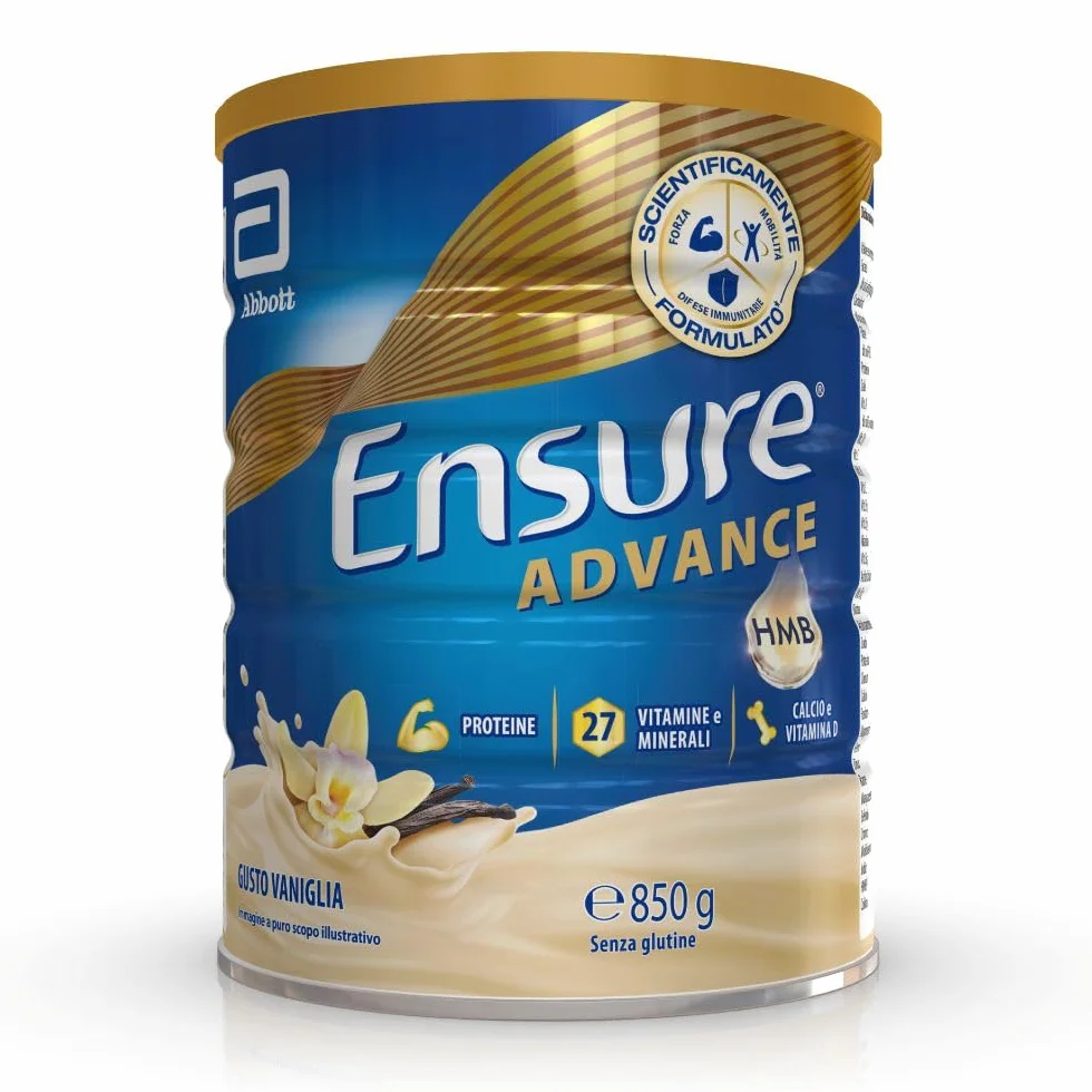 Ensure Advance Proteico in Polvere 850g Gusto Vaniglia 27 Vitamine e Minerali HMB