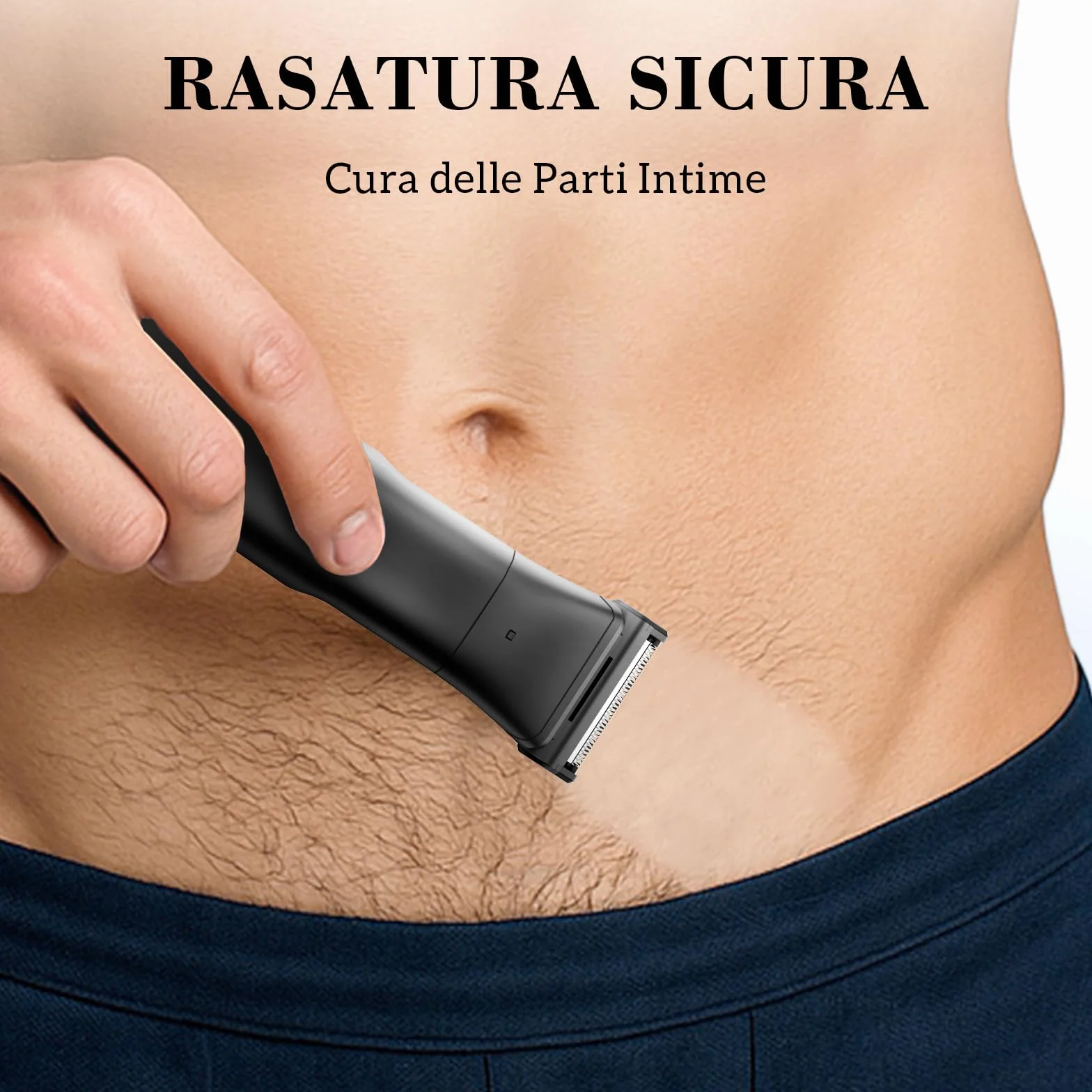 MAXGROOM 2 in 1 Rasoio Elettrico Corpo Uomo a Umido e Secco, Depilatore Corpo con 2 Testine, Display LED