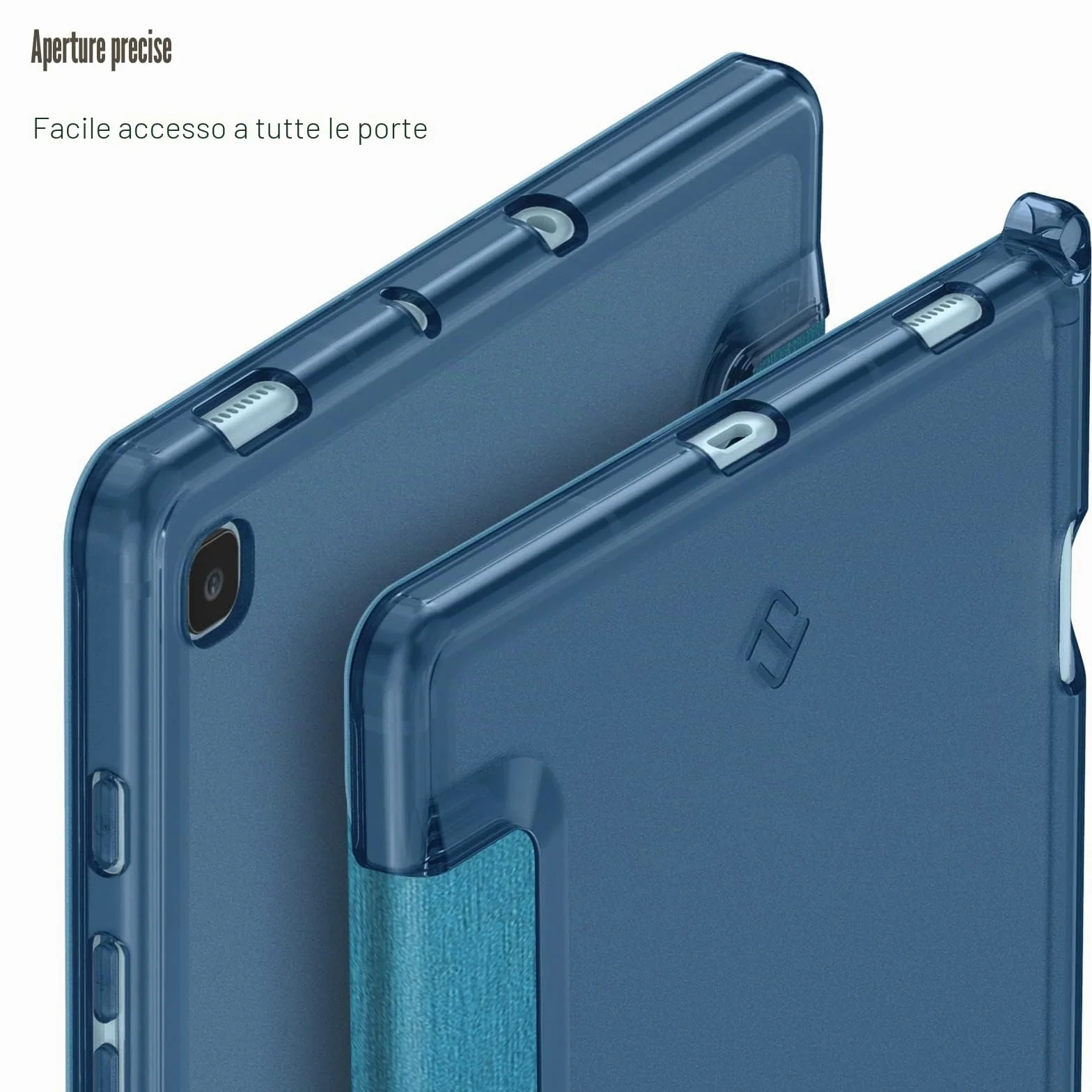 FINTIE Custodia Samsung Galaxy Tab S6 Lite 10.4'' 2024/2022/2020 con S Pen Holder, Cover Trasparente, Teal