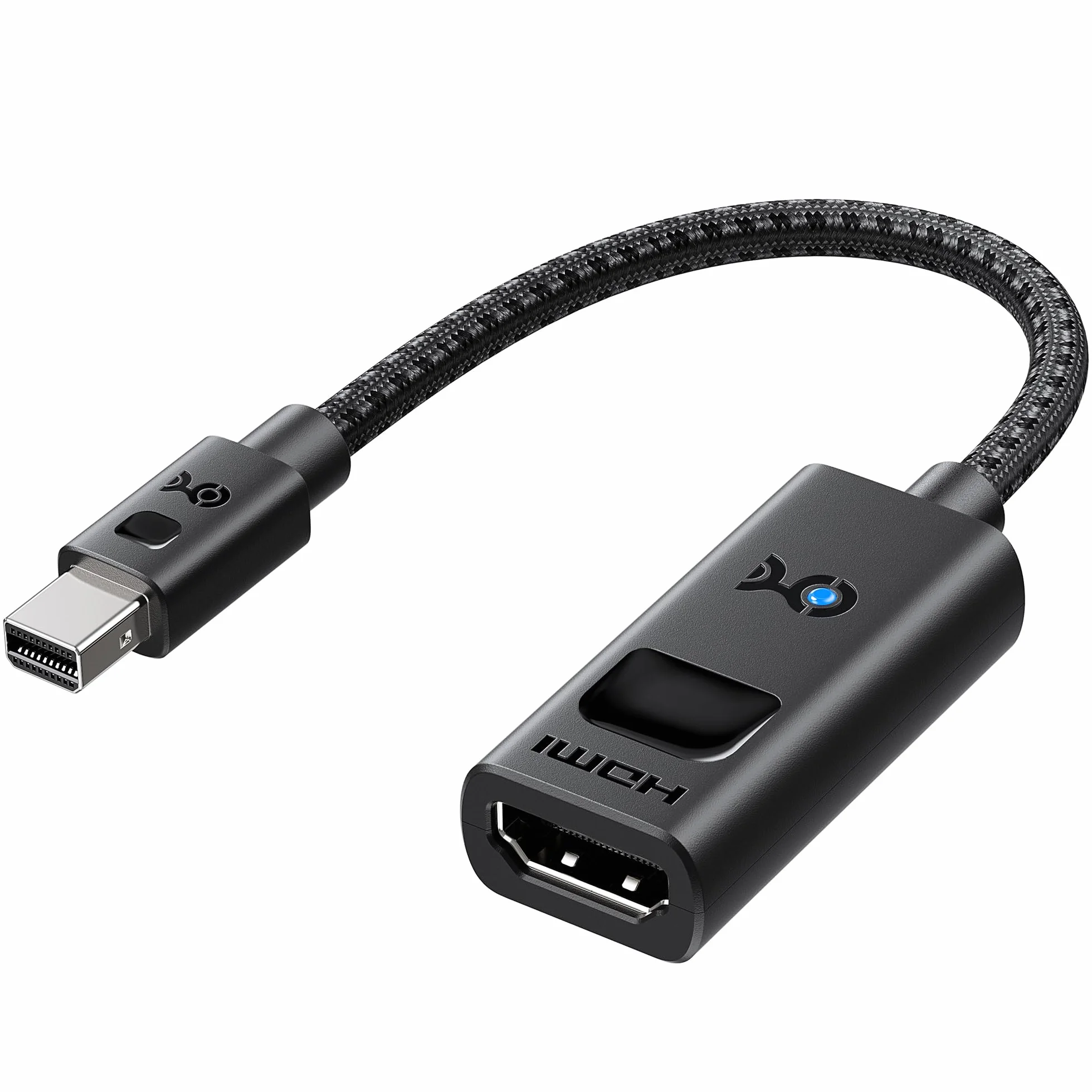 Cable Matters Adattatore 8K 60Hz Mini DisplayPort 1.4 a HDMI con 4K 120Hz o 8K 60Hz, Cavo adattatore da Mini Display Port 1.4 a HDMI 8K in nero