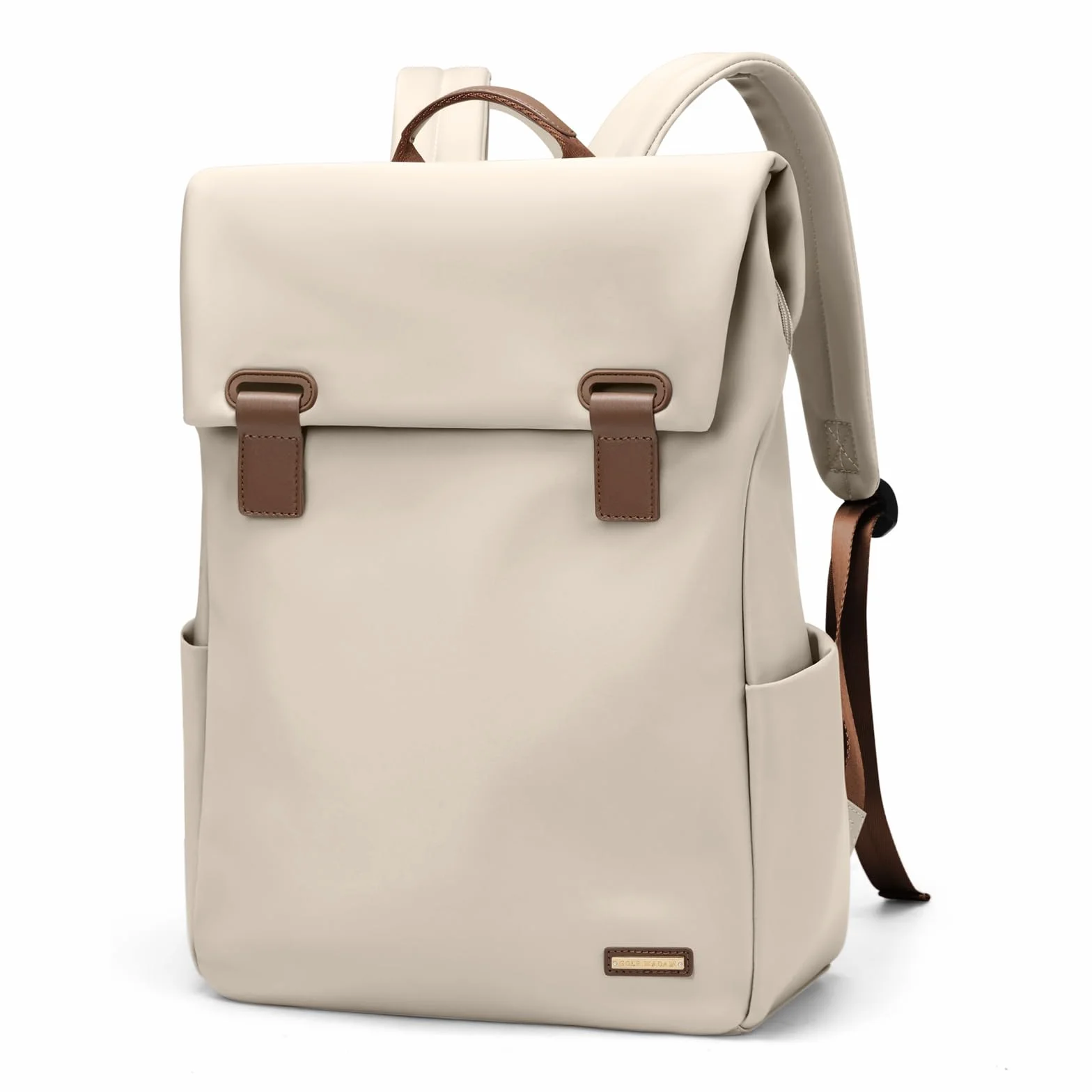 Zaino Donna per PC Portatile 15.6Pollici, Zaino Lavoro Uomo Impermeabile Antifurto, per Laptop, Computer Notebook Borse per Viaggio Ufficio Scuola,Mandorla