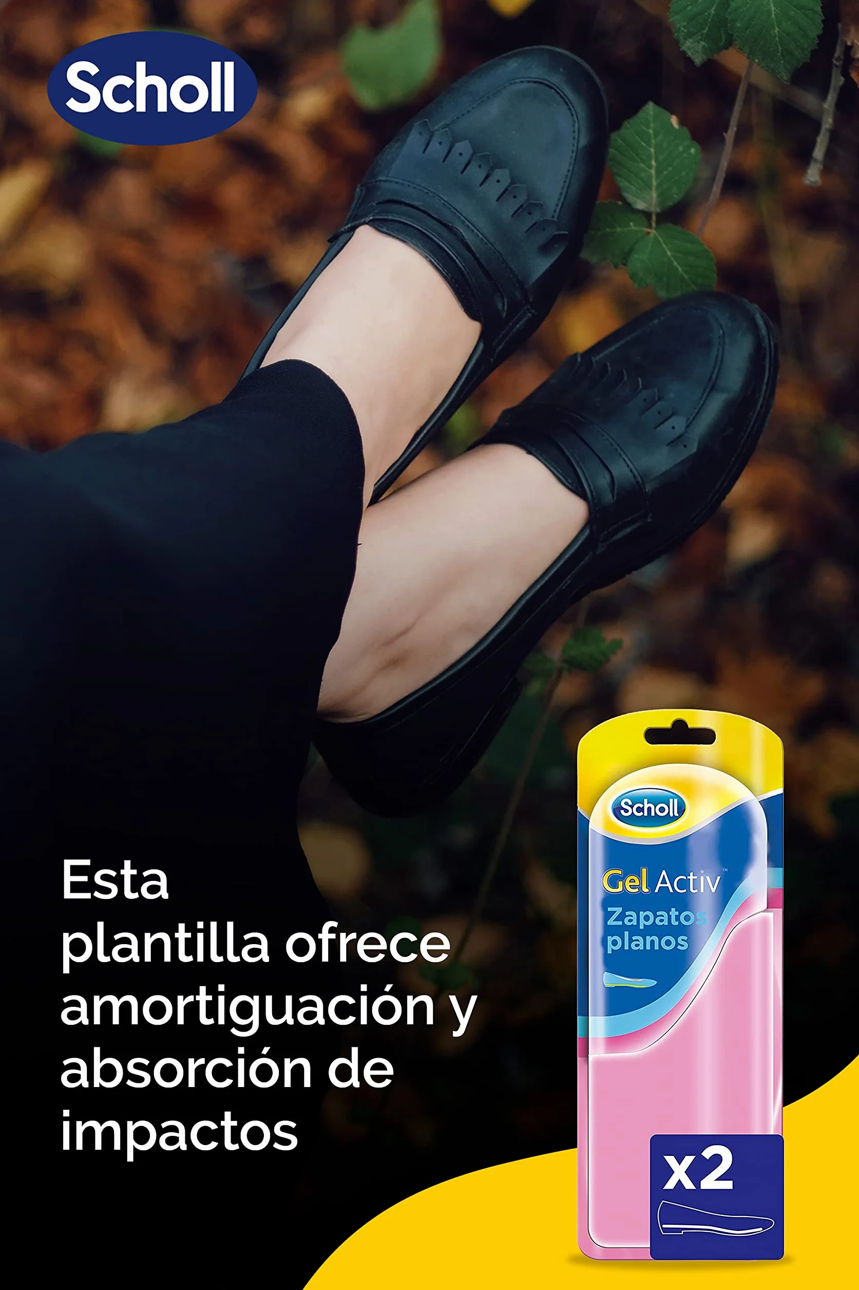 Scholl Gel Activ Solette Donna per Scarpe Basse e Ballerine, 1 Paio