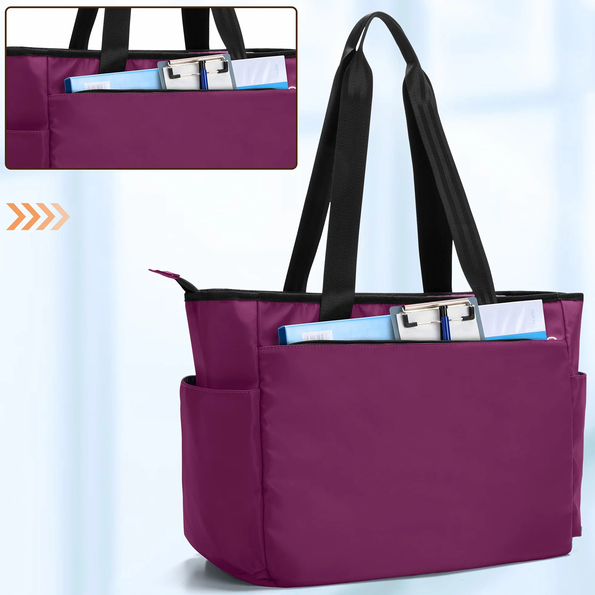 Damero Borsa da lavoro per infermiera, Borsa da lavoro portatile per infermiera per chiamate a domicilio, donne, forniture mediche