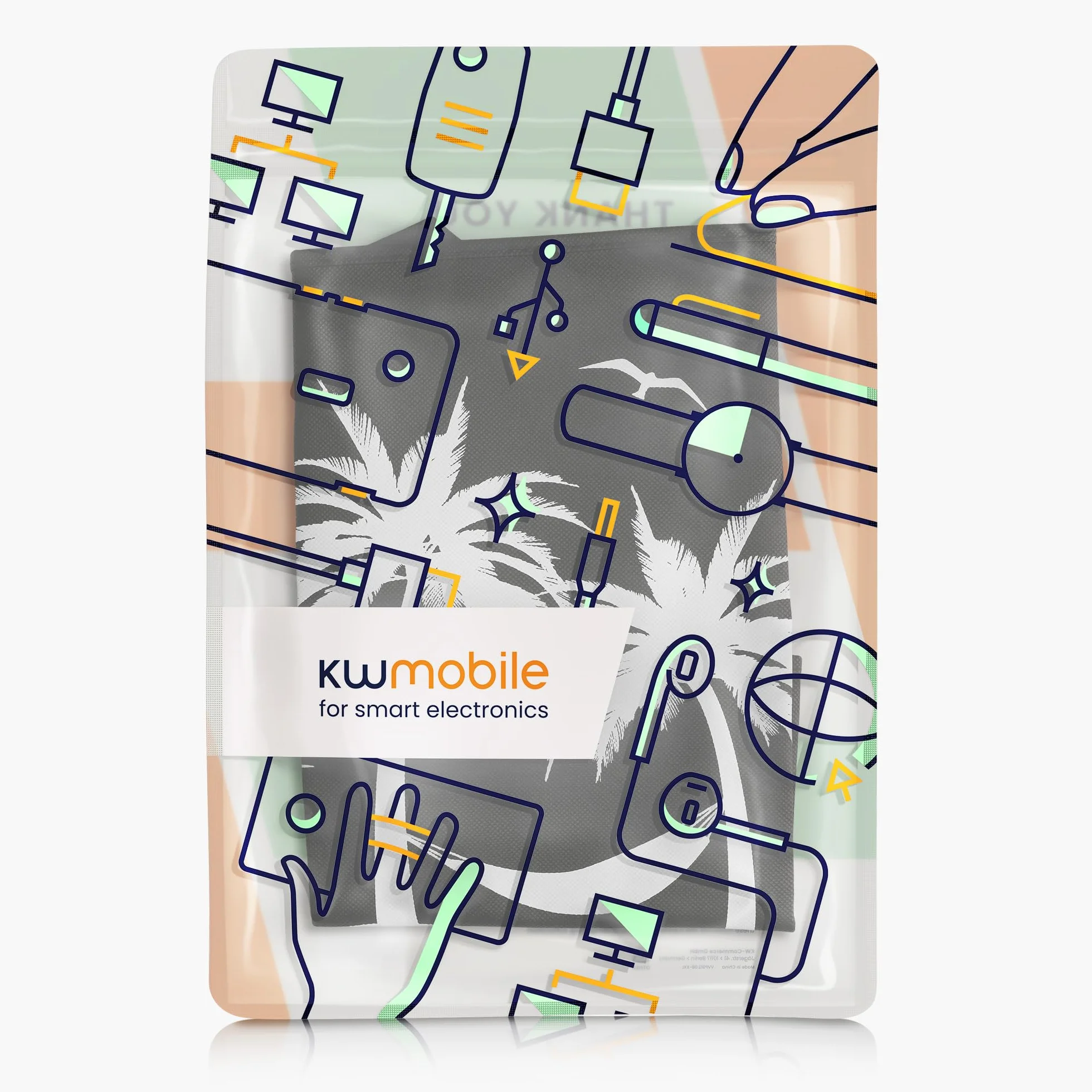 kwmobile 20-22" monitor Cover - Protezione Monitor PC Antipolvere Schermo Computer - Custodia Protettiva Relax sull'Amaca Bianco