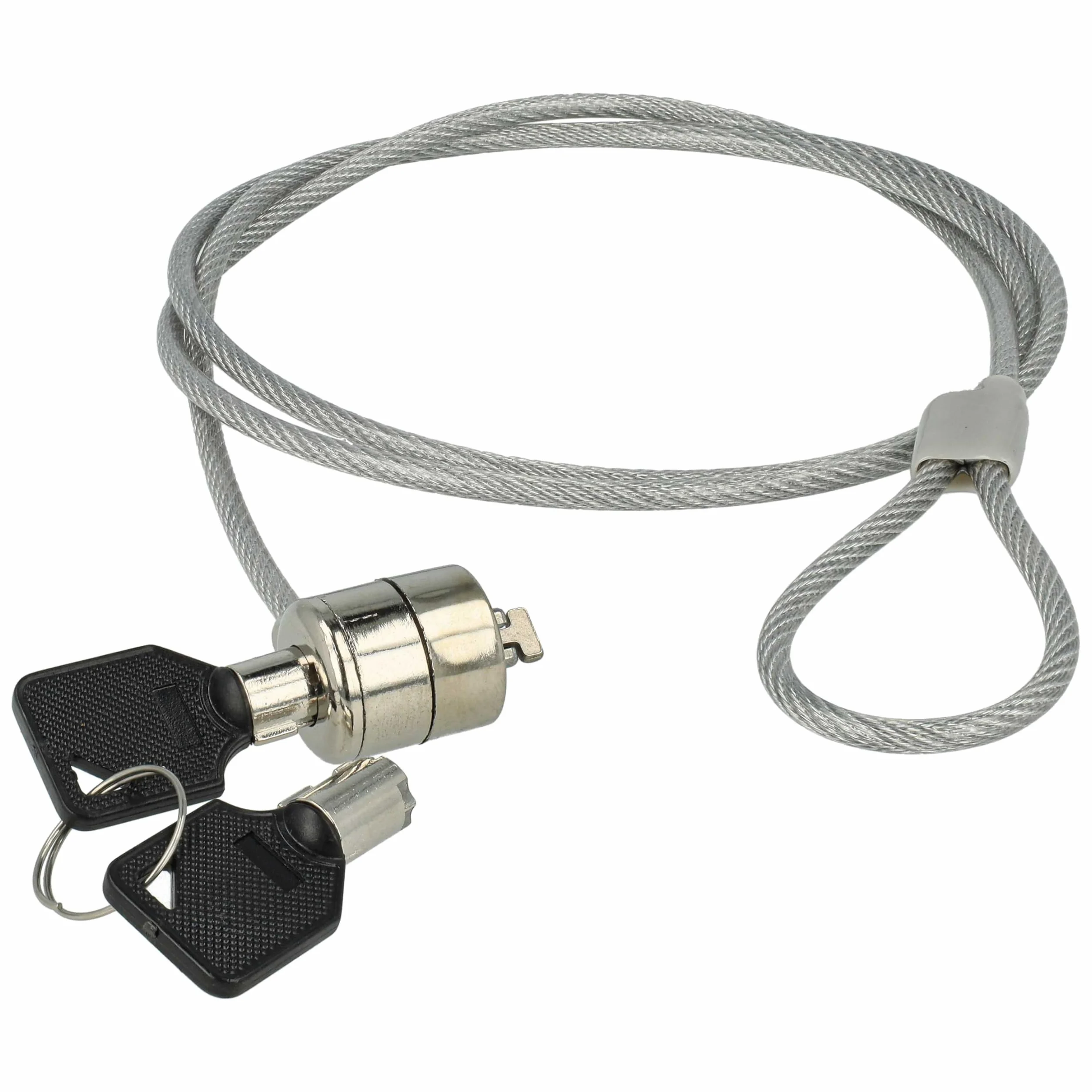 vhbw 10x Kensington Lock per Laptop Notebook - Cavo di Sicurezza con Chiavi, 1,2 m