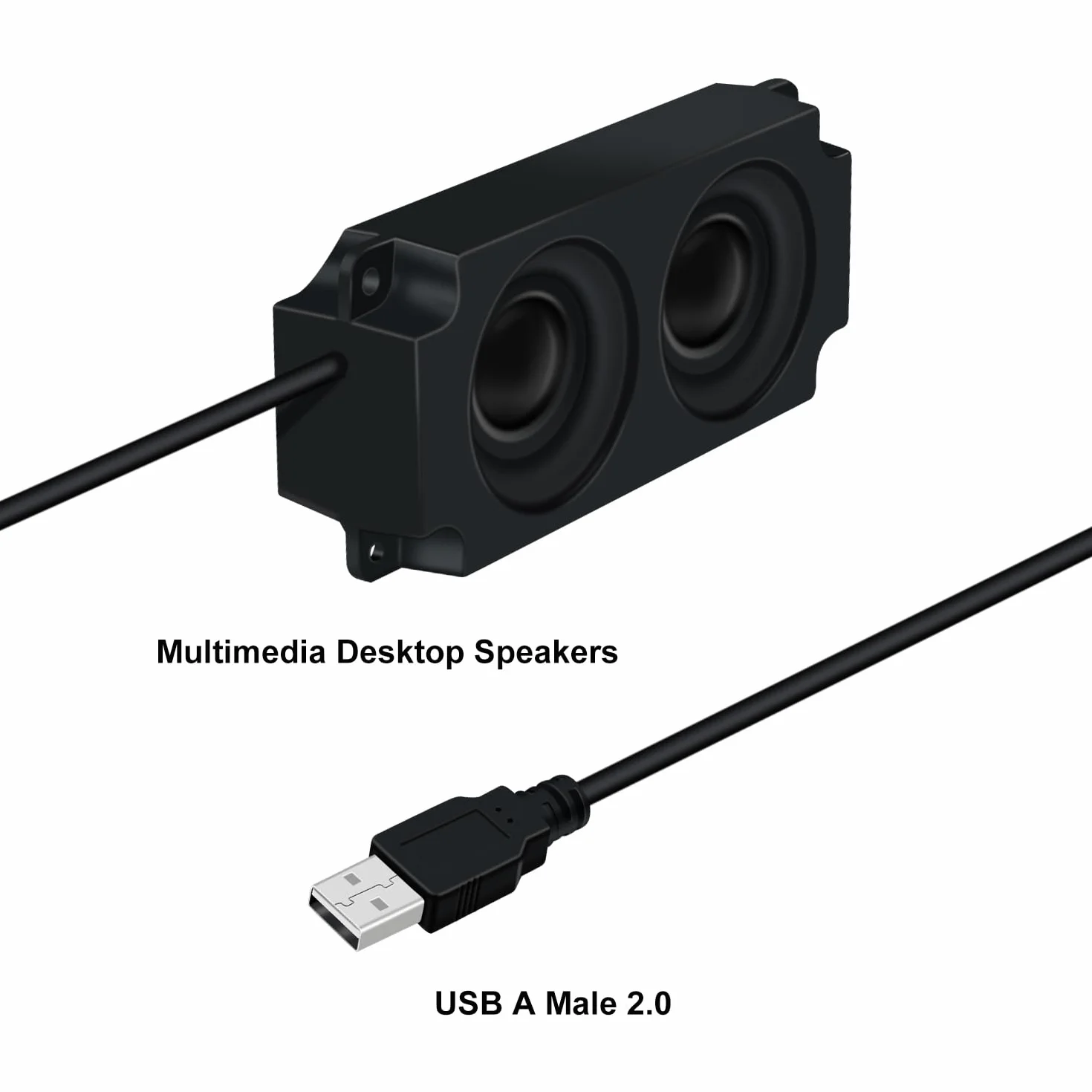 Altoparlante USB 3W Portatile Mini Cassa per PC Tablet Cellulare