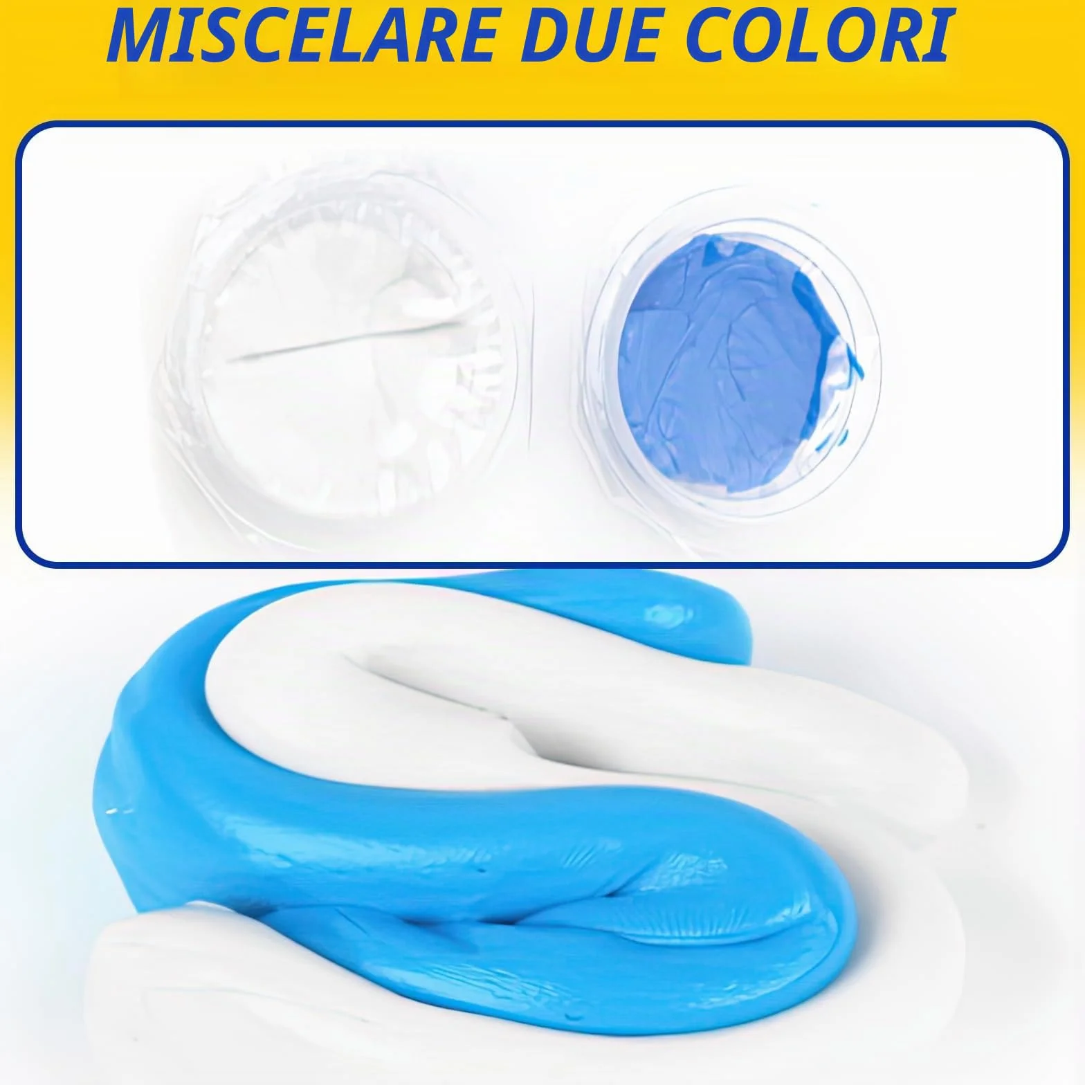 Set per impronta dentale in gesso con cucchiai superiore e inferiore