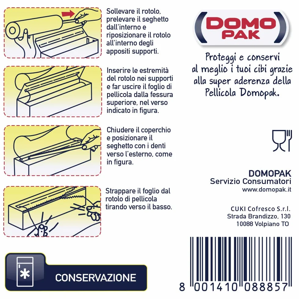Cuki Domopak Pellicola Ultraderente 300 m