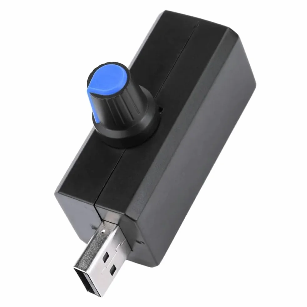 Regolatore di velocità ventola USB 18W DC 5V 4A Tipo C Nero
