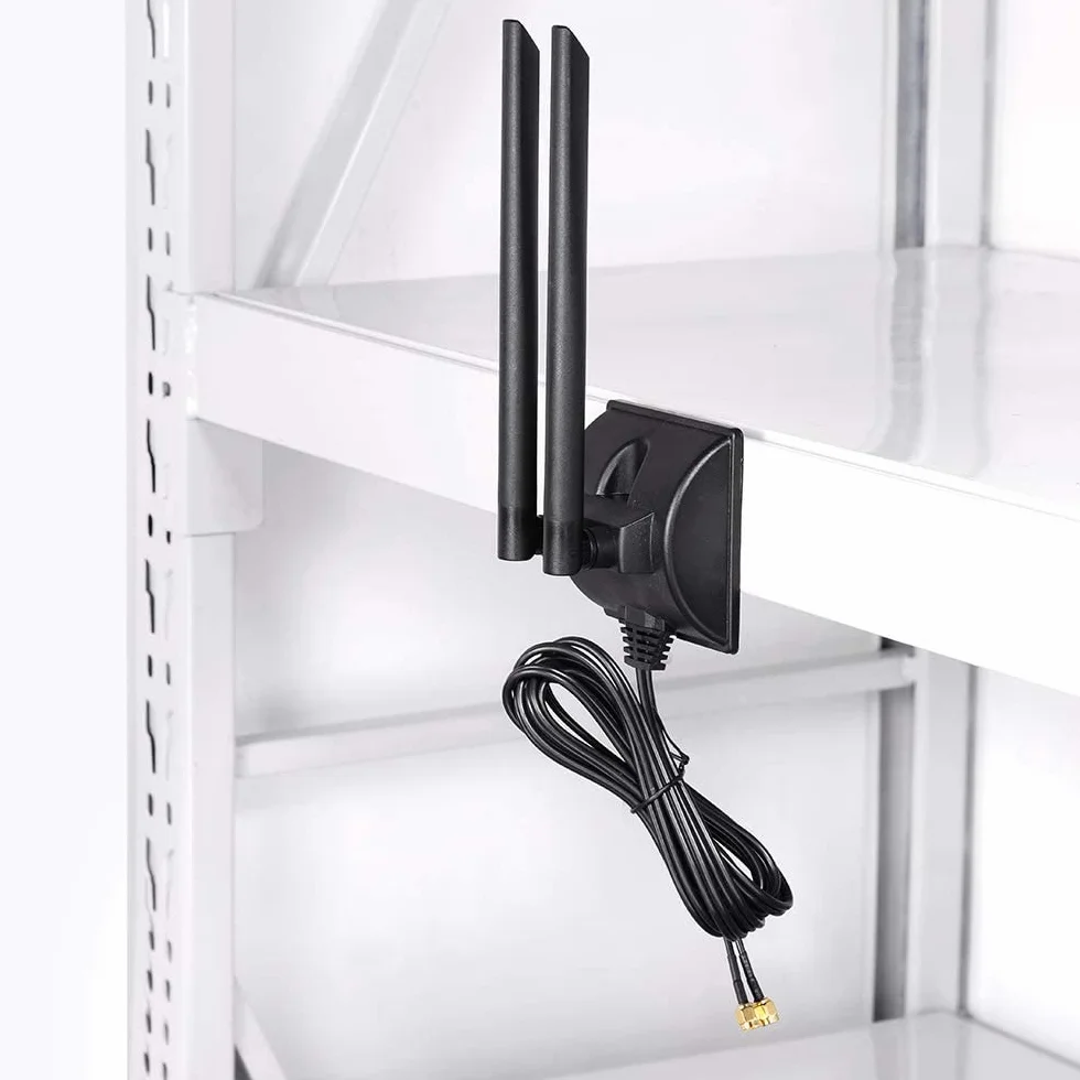 Bingfu Antenna 4G LTE SMA TS9 6dBi Base Magnetica MIMO per 4G LTE CPE Broadband Wireless Router Cellulare Gateway Modem