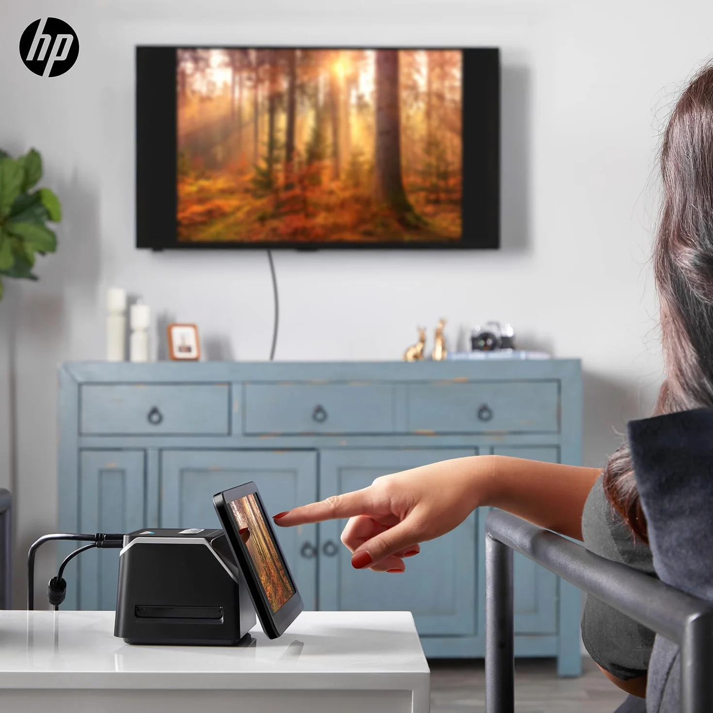 HP FilmScan Touch Screen Film & Slide Scanner 22 MP 7" LCD Digitizer