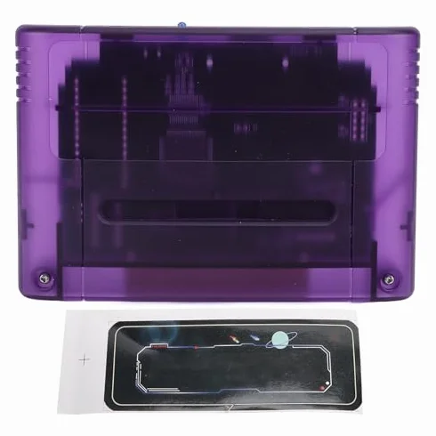 Cartuccia di Gioco SFC - 8GB - 3000 in 1 - Scheda di Gioco Multifunzionale con Backup Automatico (Viola)