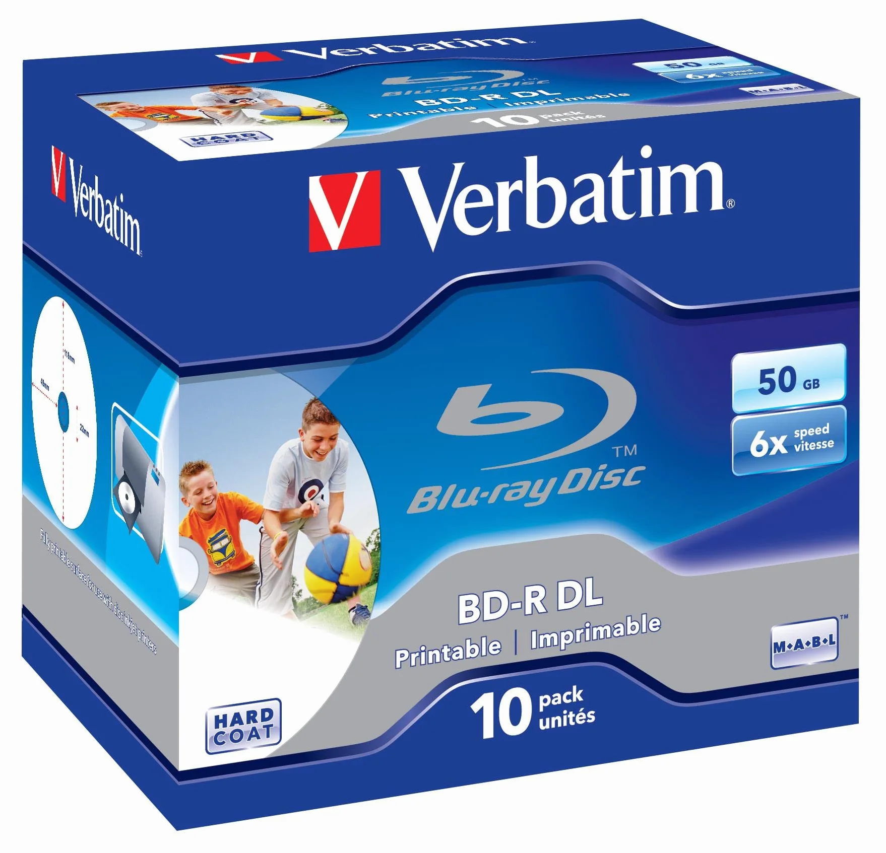 Verbatim Blu-Ray BD-R DL 50 GB 6 Disco Blu-ray Registrabile, 10 Pezzi