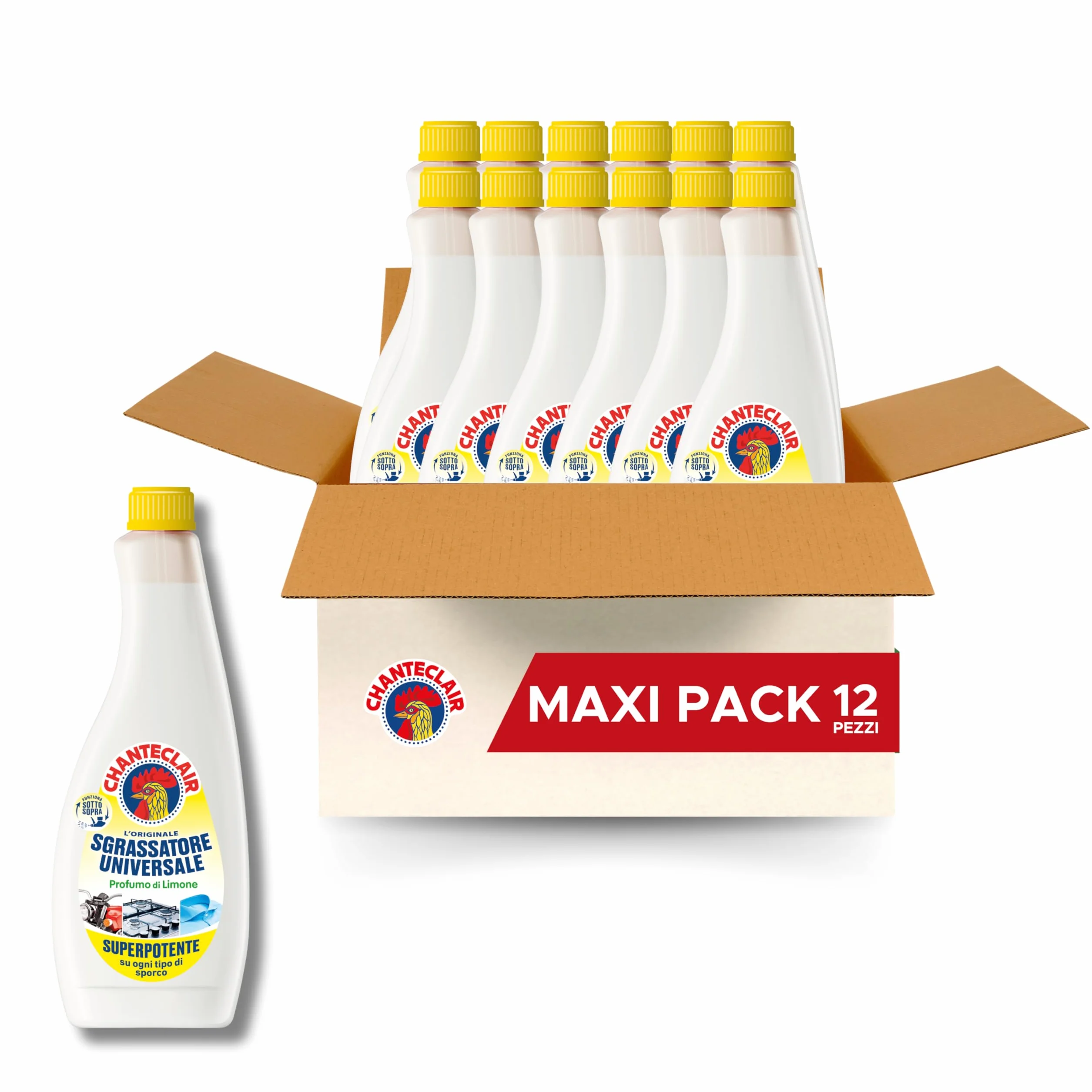 Chanteclair Sgrassatore Universale Ricarica 12x750 ml Profumo Limone