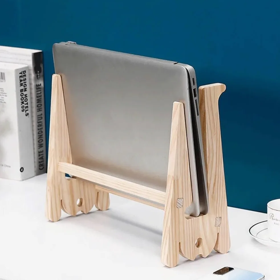 Supporto per Laptop Supporto Universale in Legno for Laptop da scrivania, Supporto Staccabile for Laptop da 10-17,3 Pollici Rialzo per Laptop(XL)