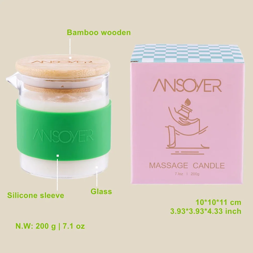 Candele Da Massaggio Idratanti Nutrienti Vaniglia 200g per SPA