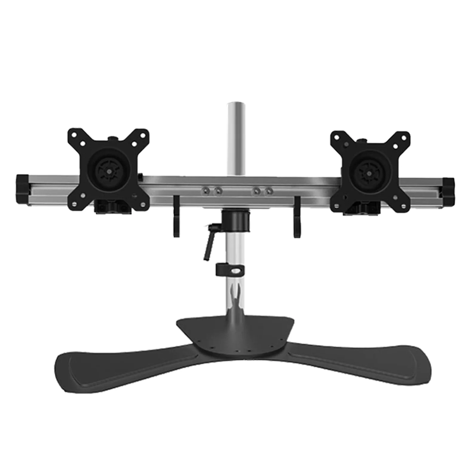 Supporto da Scrivania Doppio per 2 Monitor Fino A 27 Pollici, Supporto da Scrivania Autoportante per Monitor, Supporto 75X75 Mm, 100X100 Mm