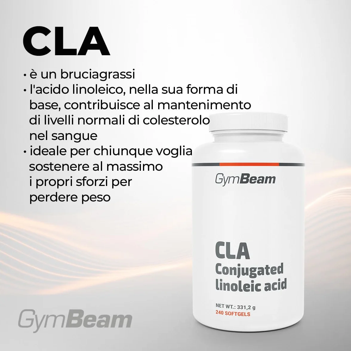GymBeam Omega 3 Olio di Pesce Capsule, Integratore di Acidi Grassi Insaturi con EPA e DHA, 240 cps