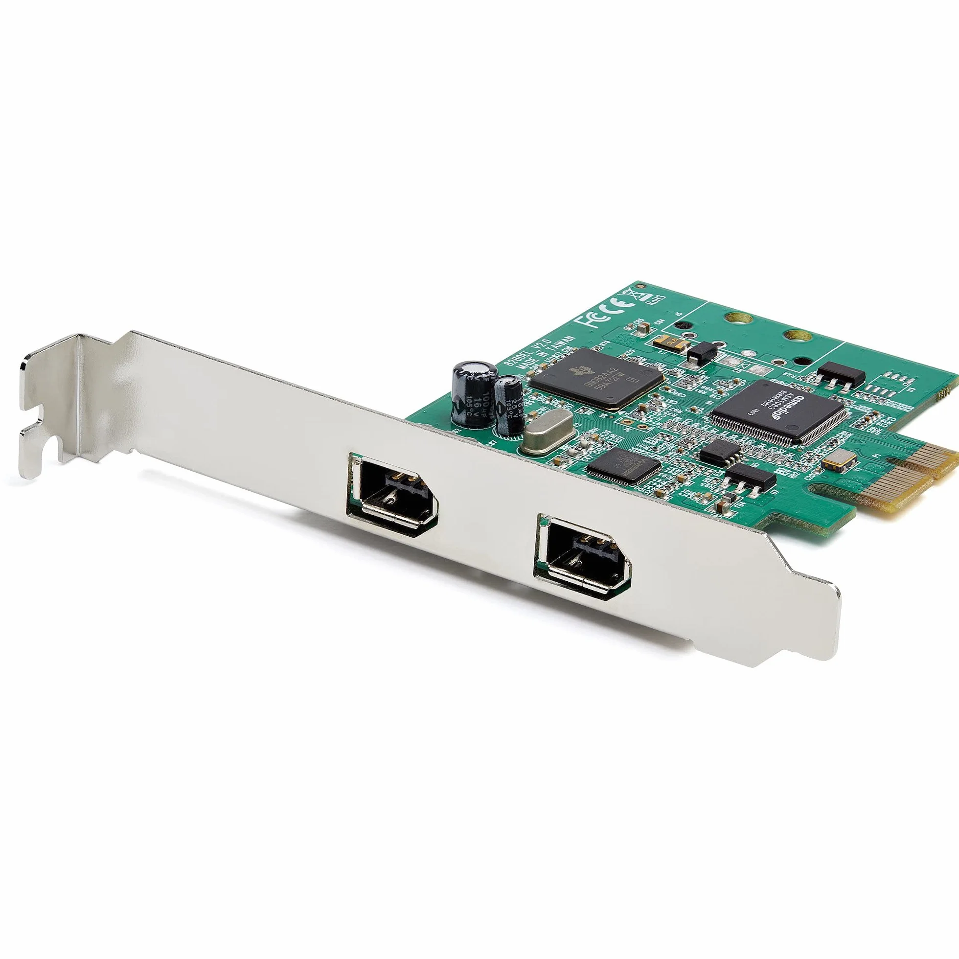 StarTech.com Scheda PCI Express FireWire a 2 porte, Adattatore PCIe FireWire 1394a (PEX1394A2V2)
