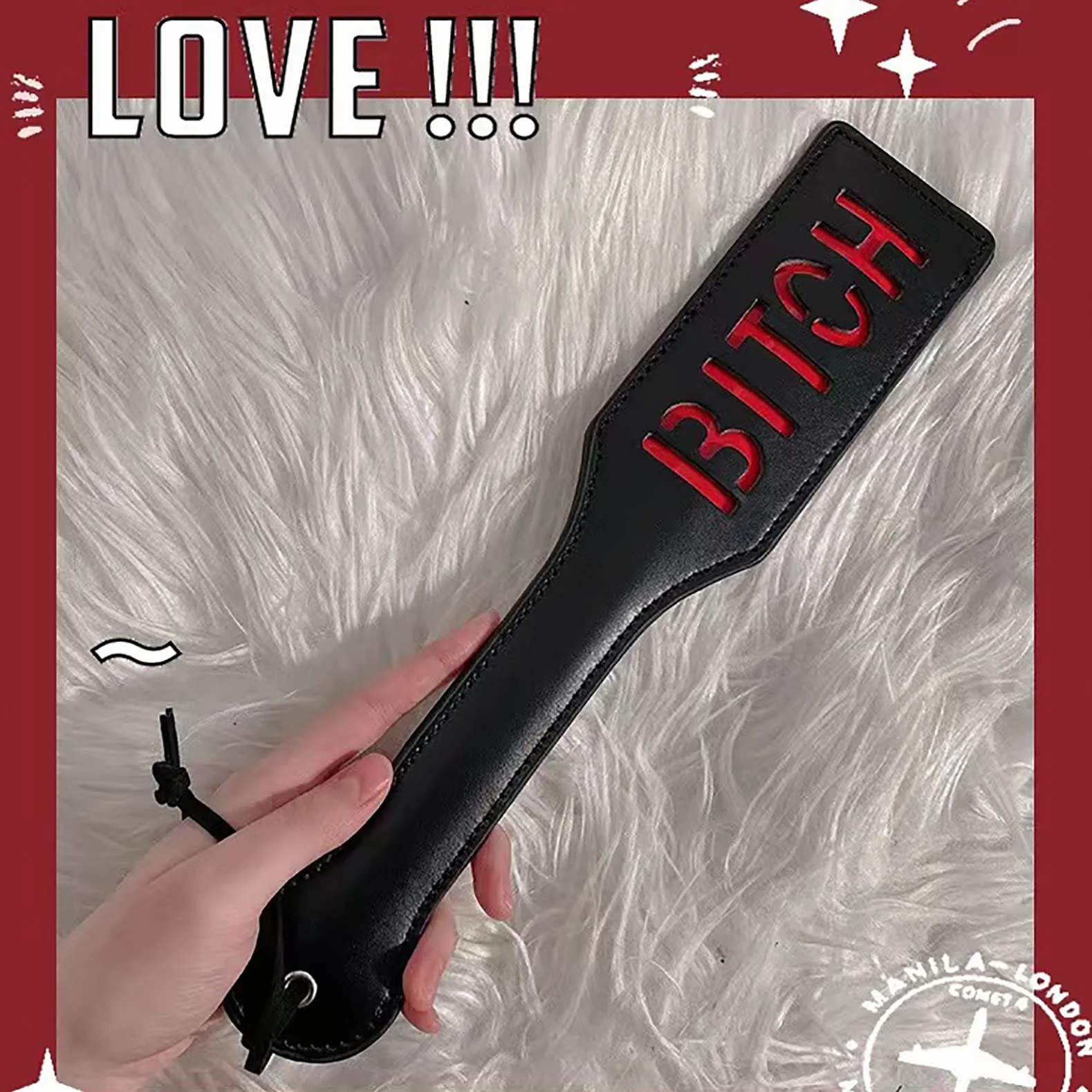 Pagaia in Pelle SM Frusta Bondage Set Sex Toy per Coppie Fetish Erotici Cosplay