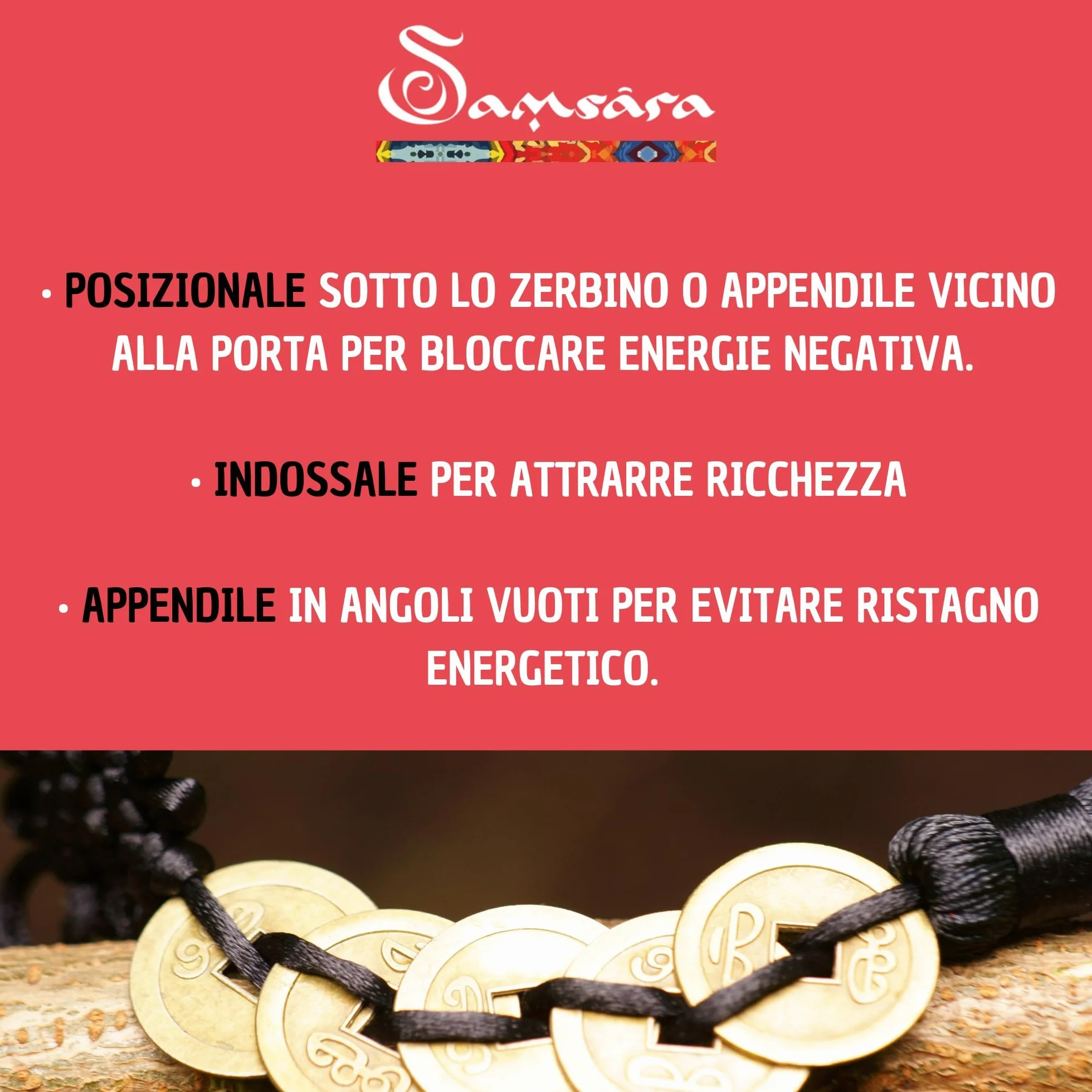 Monete Cinesi della Fortuna Dinastia Qing Amuleto Feng Shui I-Ching per Prosperità e Protezione 10 Monete con confezione regalo