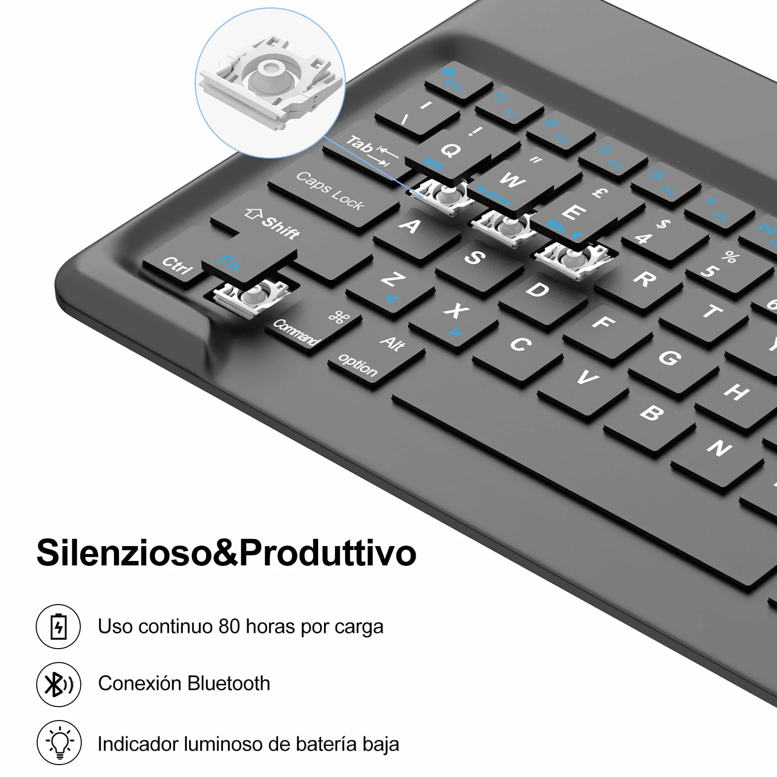WINCHKING Custodia con Tastiera per iPad Pro 13" M5 2025/M4 2024, Cover Bluetooth Magnetica Tastiera per iPad Pro 13 Pollici (M5/M4, 2025/2024), QWERTY Italiano Layout, Nero