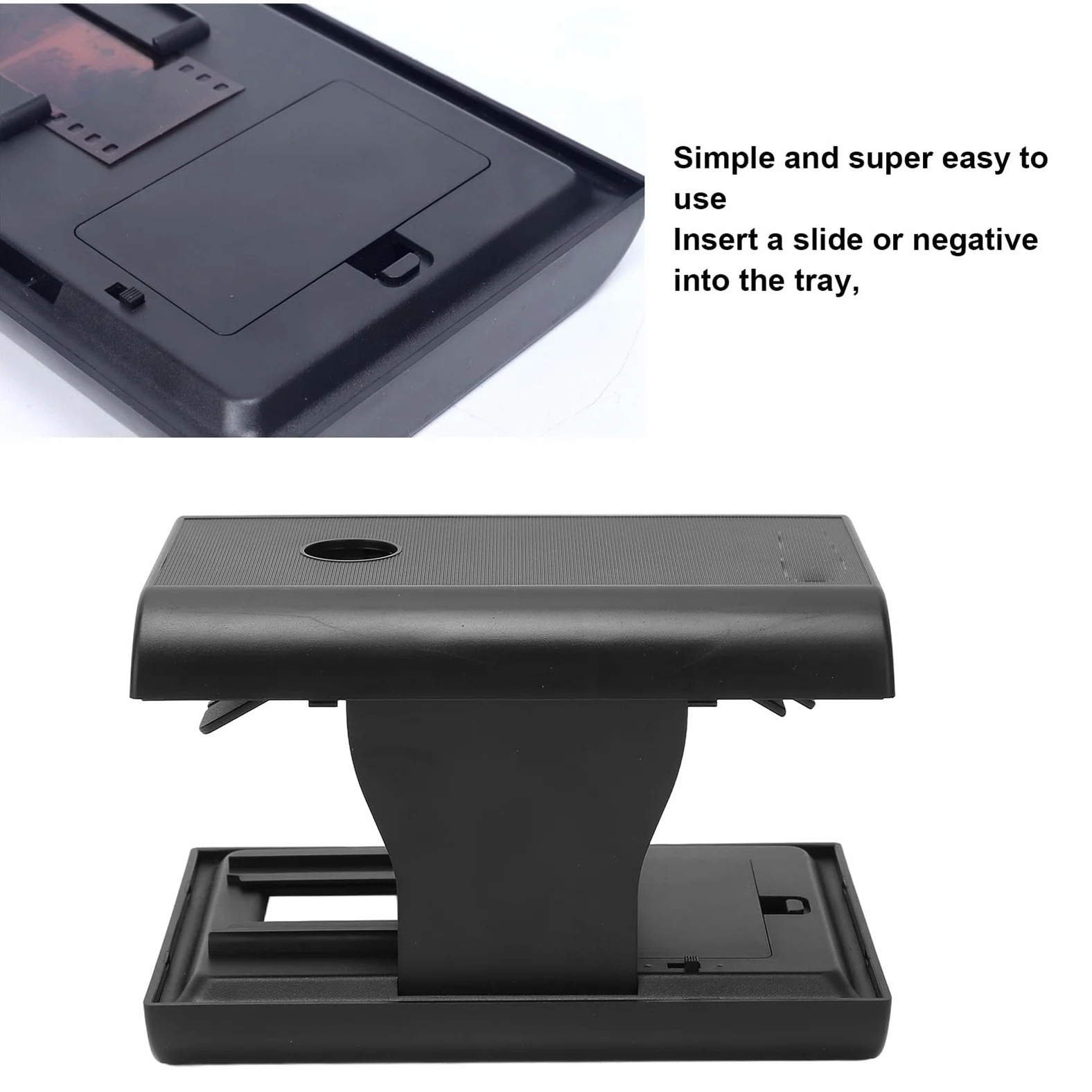 Mobile Film Scanner, 35mm Portatile Pieghevole Scanner Diapositive e Negativi, Smartphone Foto Scanner con Retroilluminazione a LED per Viaggio, Famiglia