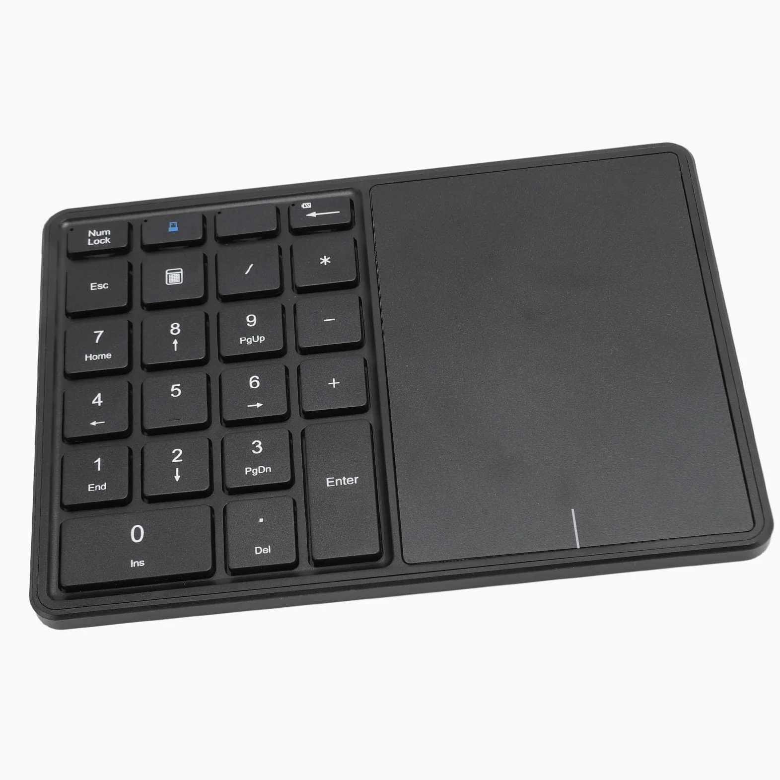 XUMIUZIY Tastierino Numerico, 22 Tasti modalità Doppia Bluetooth 4.2 Tastierino Numerico Wireless con Touchpad, Tastiera Numerica Esterna Sottile per PC Desktop Portatile (BLACK)