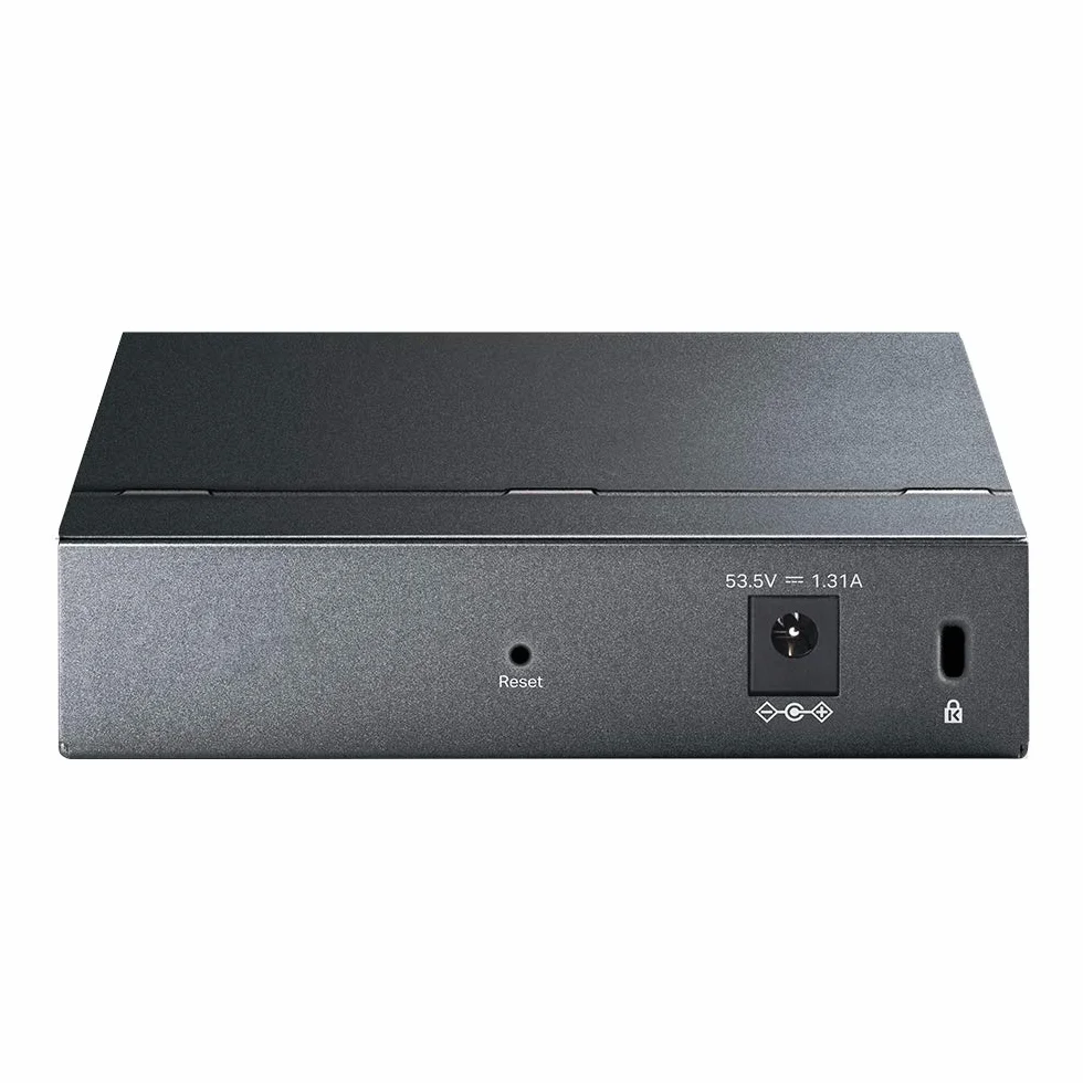 TP-Link TL-SG105PE Switch PoE Gestito Gigabit Ethernet, 5 Porte Con 4 Porte PoE Fino A 65 W, 5 Porte Gigabit, PoE+, 802.3af/at, QoS, VLAN, Ideale Per La Casa E Il Ufficio, Easy Smart Switch