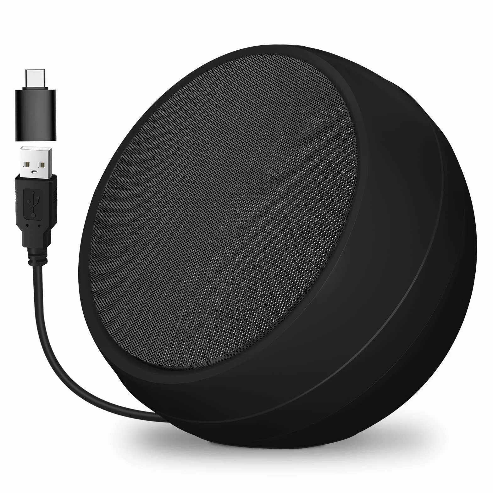 ZETIY Mini Altoparlante per PC, Casse Computer con Alimentazione USB, Stereo Speakers Portatili - Compact 1.0 - Nero