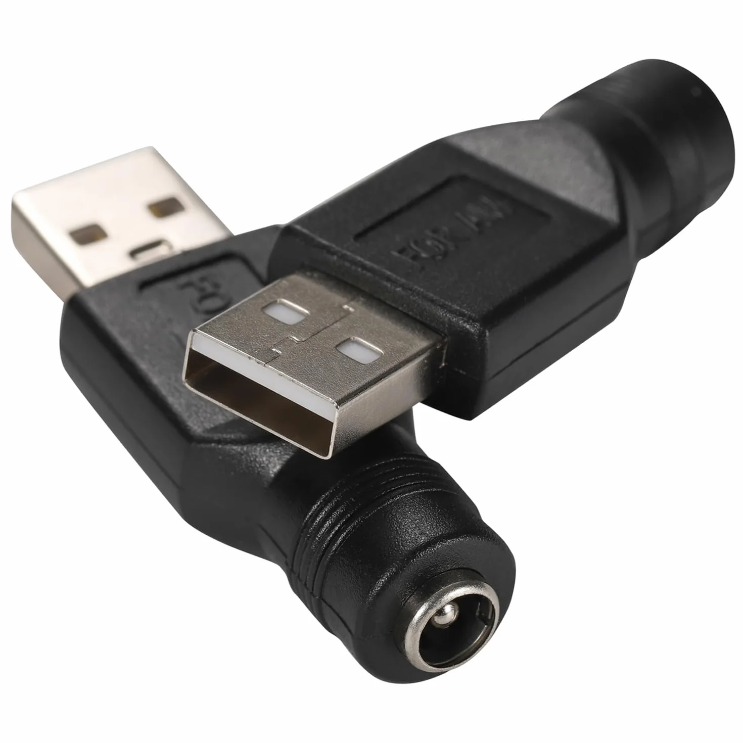 Greluma 3 Pz Adattatore di alimentazione da USB a DC, convertitore da USB 2.0 maschio a DC femmina 5V 5,5 mm x 2,1 mm