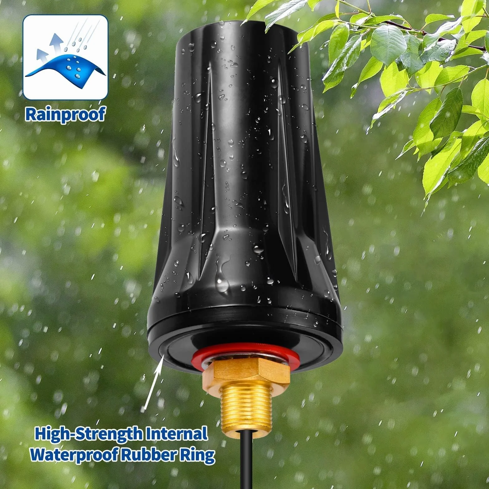 Bingfu Antenna 4G LTE Esterna 5 dBi SMA Maschio Impermeabile Montaggio a Parete con 3 m Cavo per GSM 4G LTE Router Cellulare Gateway Modem Fototrappola Fotocamera da Caccia Monitor Energia